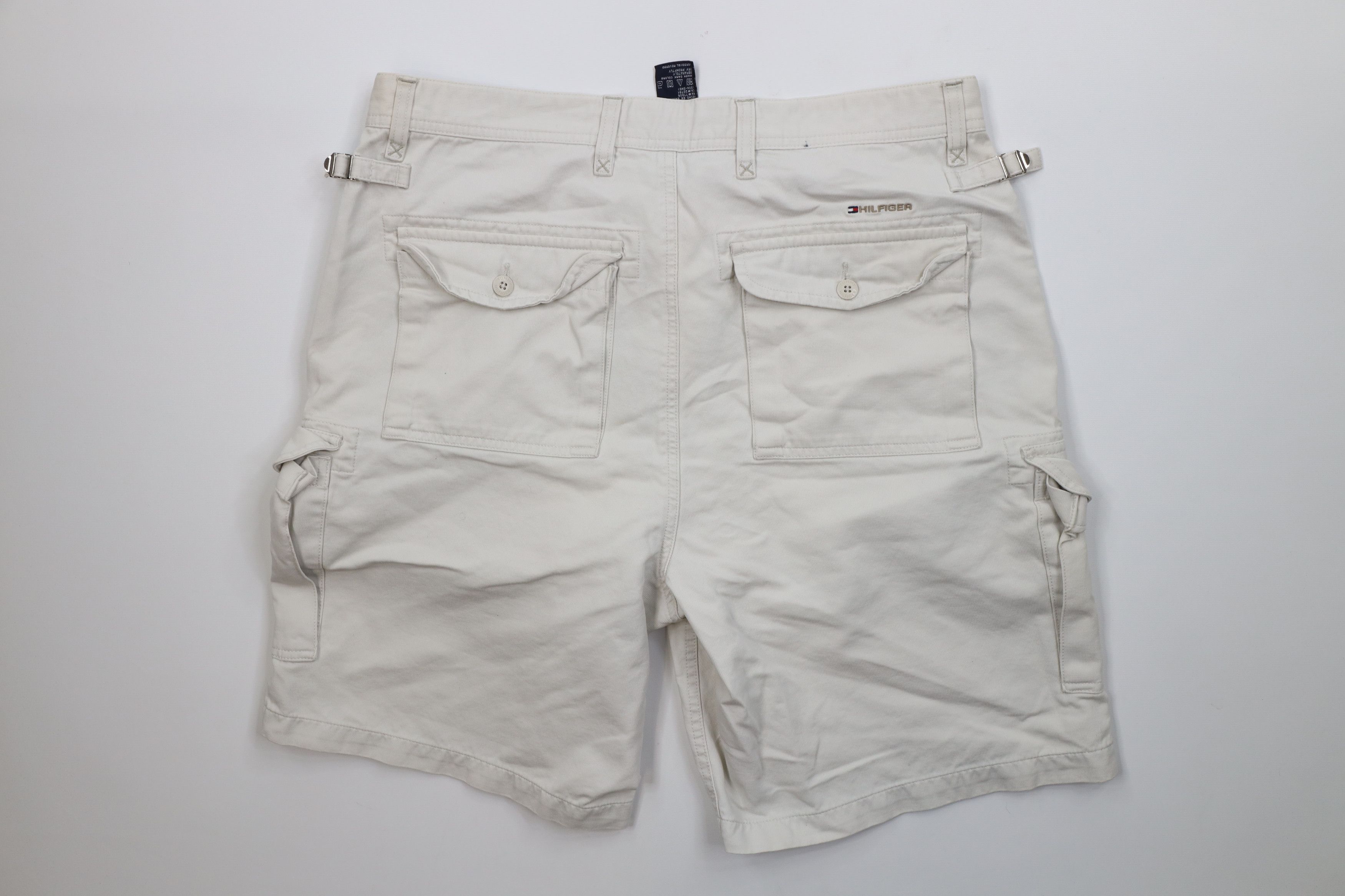 Tommy Hilfiger Vintage Y2K 2004 Tommy Hilfiger Ribbed Surplus Cargo Shorts Size US 34 / EU 50 - 9 Thumbnail