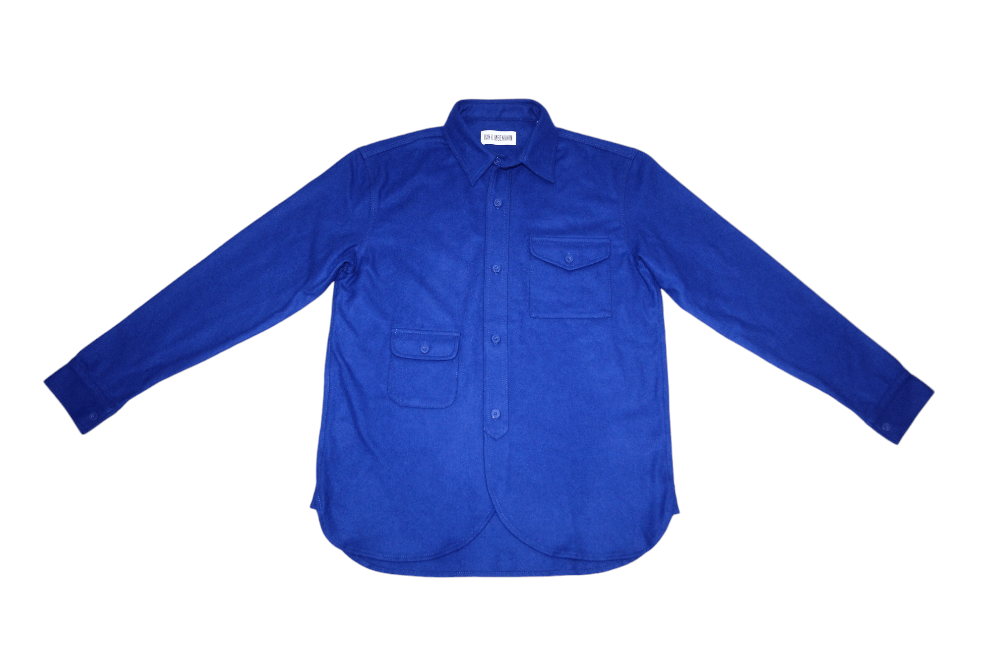 Han Kjobenhavn Han Kjobenhavn blue wool blend overshirt Size US M / EU 48-50 / 2 - 4 Thumbnail