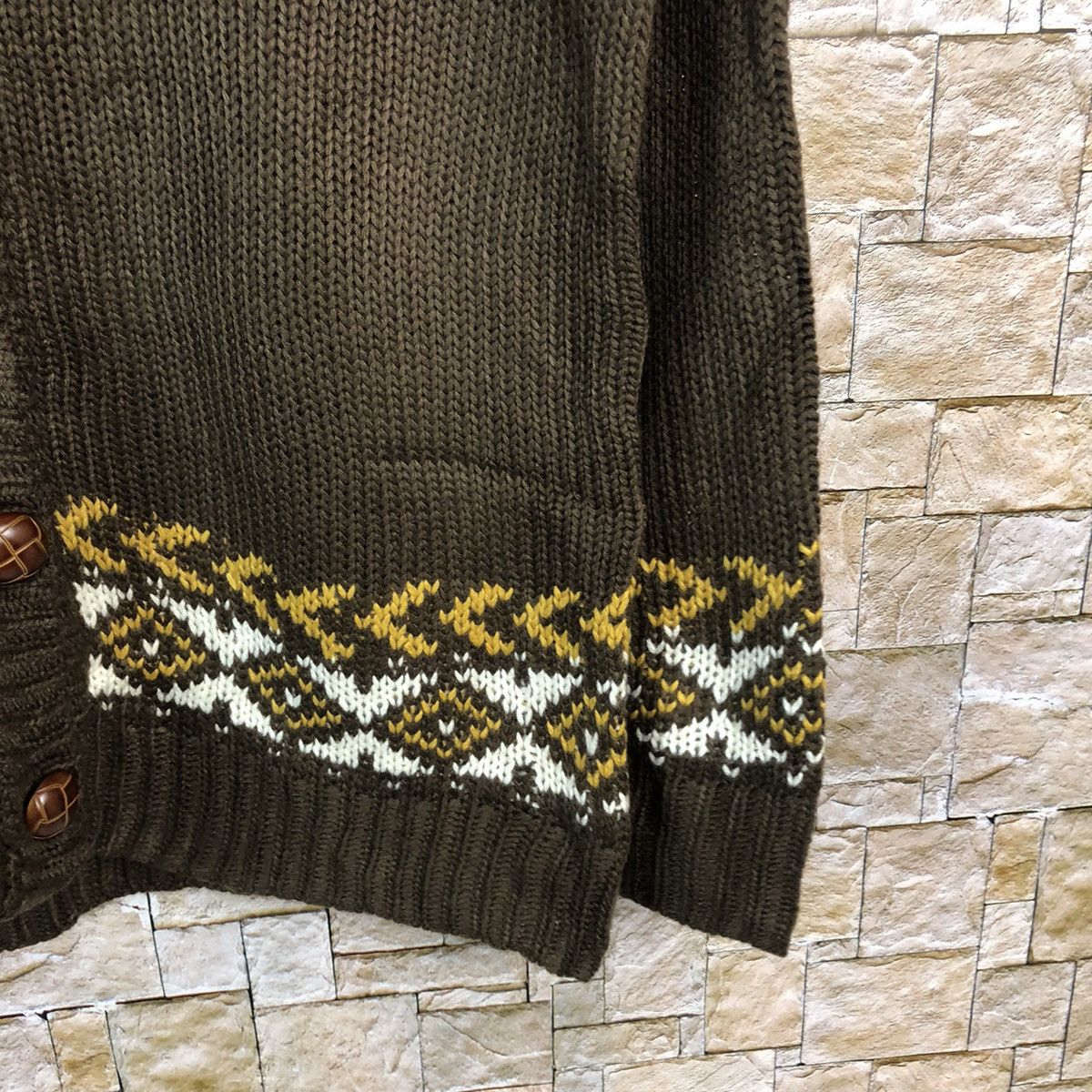 Japanese Brand 3 Can 4 on Brown Cardigan Knitwear #A863 Size US M / EU 48-50 / 2 - 8 Thumbnail