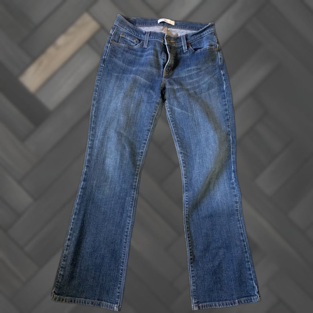 Levi's WOMENS Levi's 529 CURVY Bootcut BLUE Jeans 12 M 34x30 - Levi's Jeans Womens Bootcut 529 Medium Denim 9" Rise 30" Inseam Size 24" / US 00 / IT 34 - 1 Thumbnail