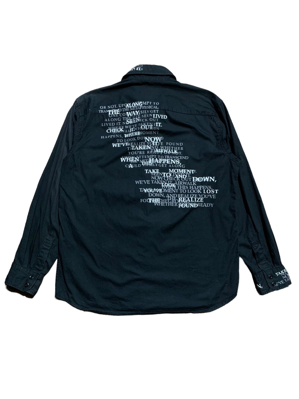 Yohji Yamamoto Y2k Airwalk poem shirt Yohji style Size US M / EU 48-50 / 2 - 2 Thumbnail