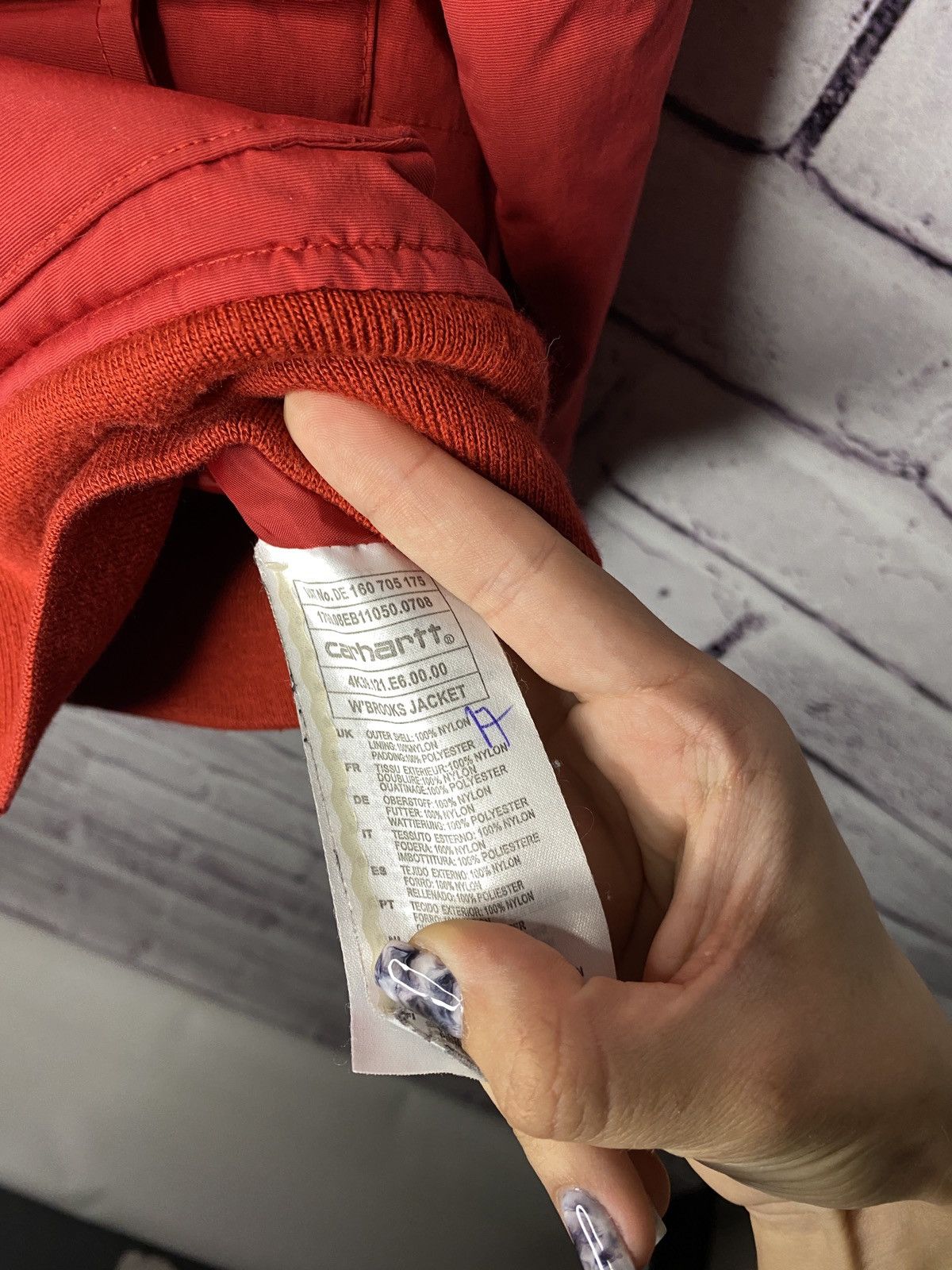 Carhartt Men's jacket Carhartt wip red size M streetwear Size US M / EU 48-50 / 2 - 6 Thumbnail