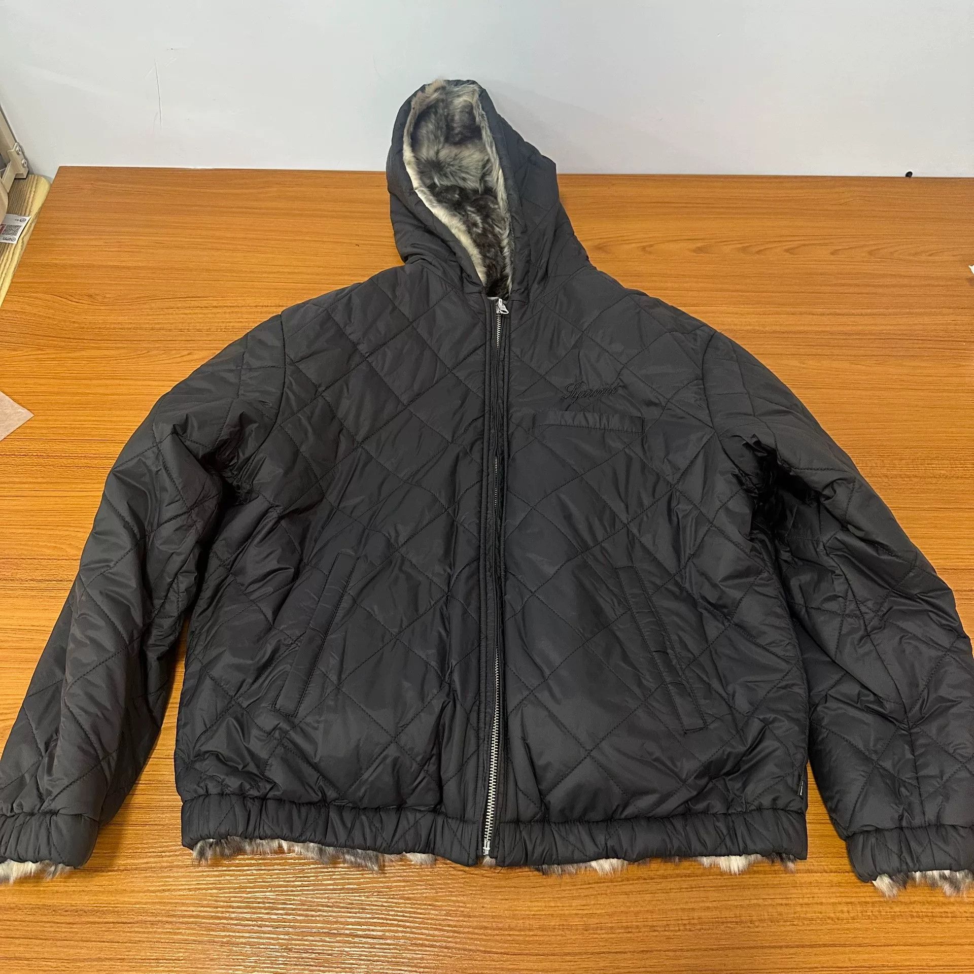 Supreme Supreme FW14 Hooded Firemans Clasp Denim Jacket Coat Rare