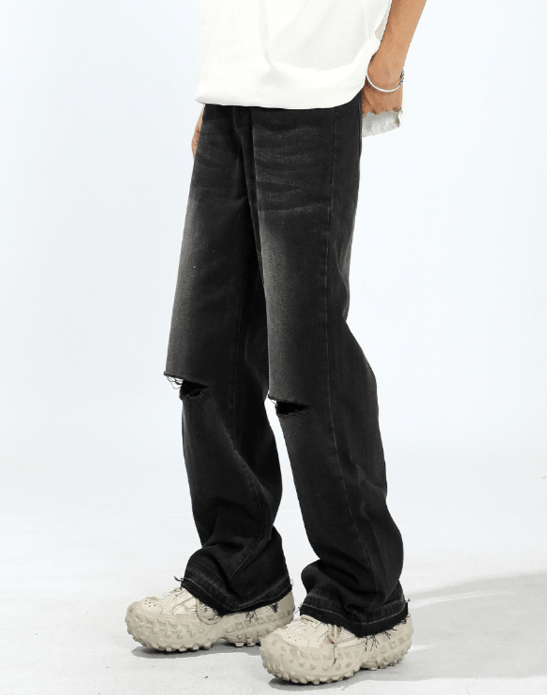 Japanese Brand × Jean American retro washed distressed loose ripped jeans Size US 32 / EU 48 - 2 Thumbnail