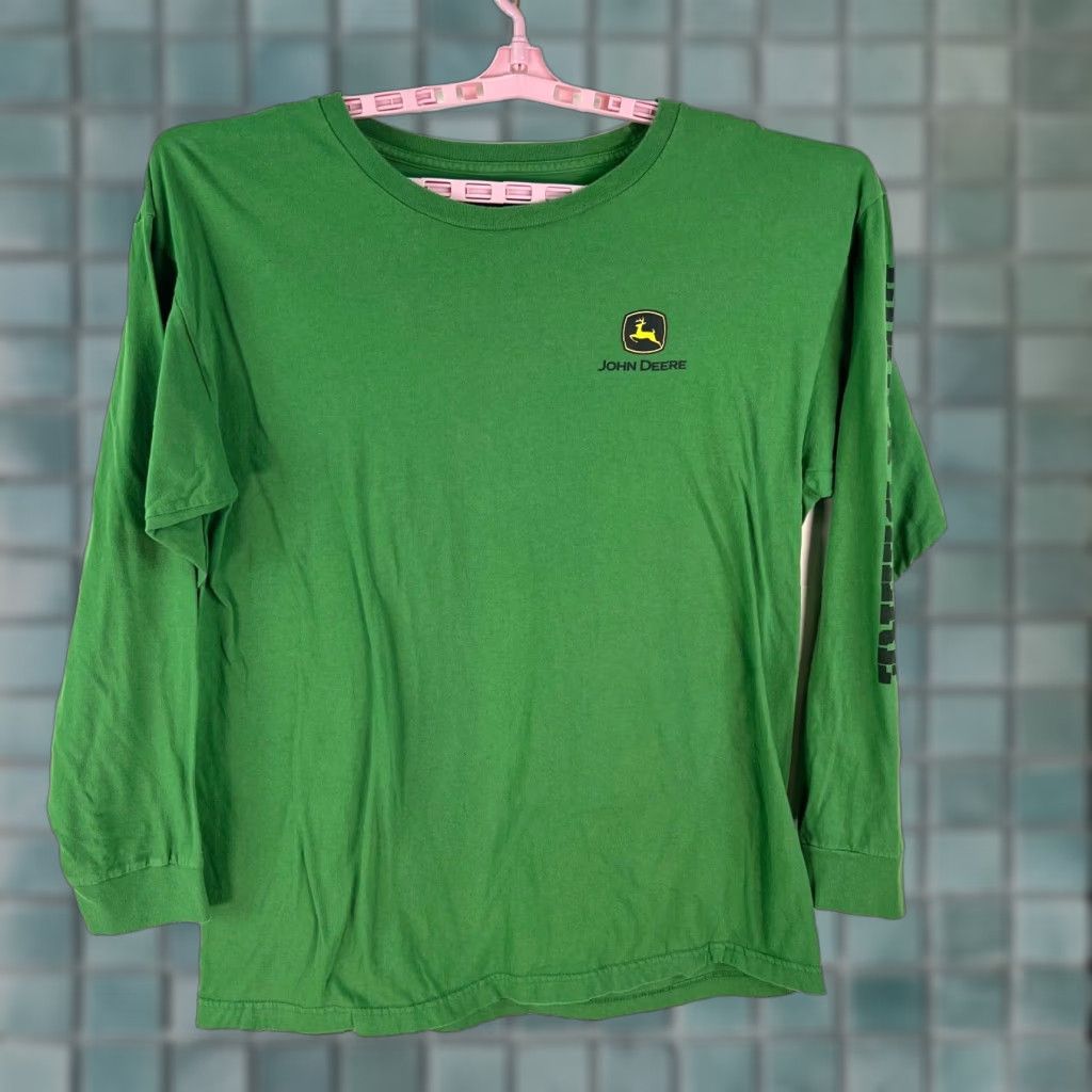John Deere John Deere Shirt Mens Large Green Nothing Runs Like A Deere Long Sleeve T-Shirt Size US L / EU 52-54 / 3 - 1 Thumbnail