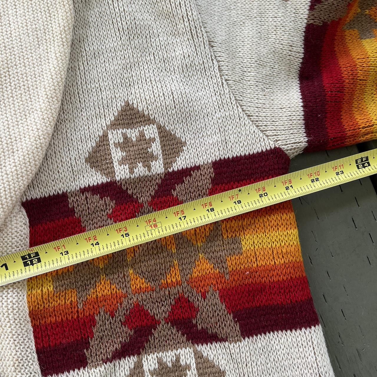 Pendleton × Vintage Vintage 70s Virgin Wool Pendleton Aztec Knit Sweater Size US M / EU 48-50 / 2 - 7 Thumbnail