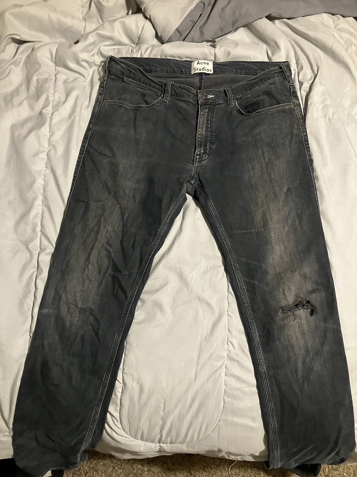 image of Acne Studios Max Jeans in Black, Men's (Size 36)