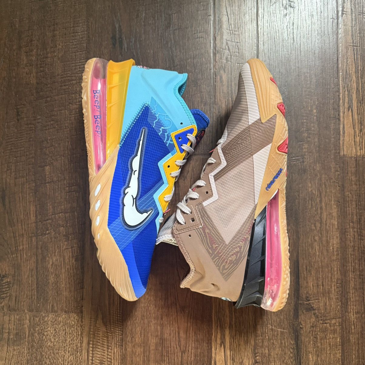 Nike Nike Space Jam X Lebron 18 Low ‘Wile E X Roadrunner’ Size US 12 / EU 45 - 2 Thumbnail