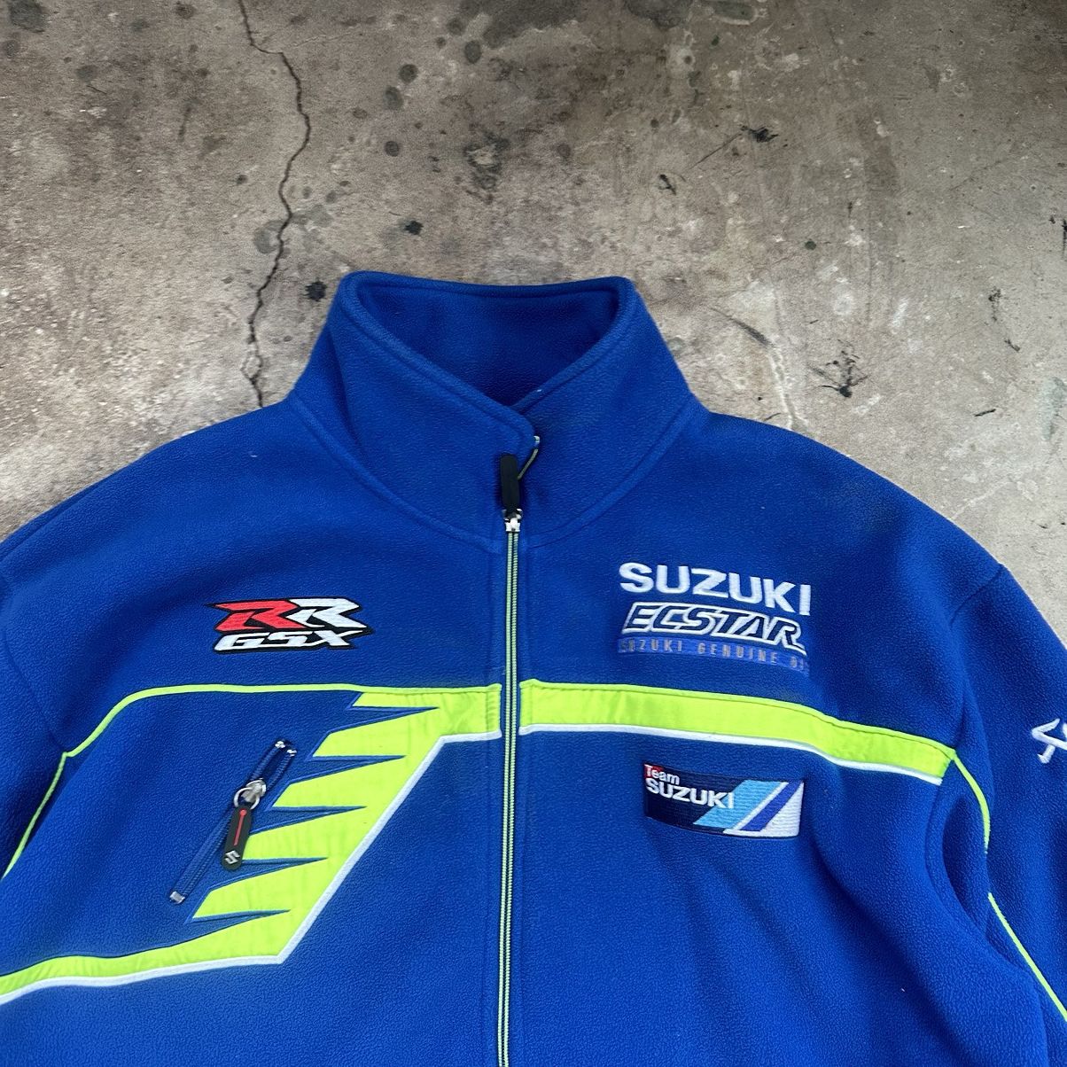 NASCAR Vintage Suzuki Racing Team Japanese Speed Fleece Jacket Size US XL / EU 56 / 4 - 6 Thumbnail