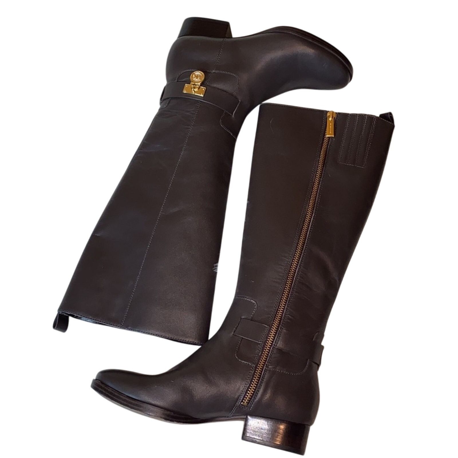 Michael Kors Michael Kors Ryan Leather Riding Boots 5.5 NWOT Size US 5.5 / IT 35.5 - 9 Thumbnail