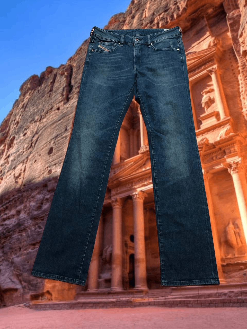 Diesel DIESEL RONHARY Vintage Distressed jeans crazy Y2K Size 31" - 1 Thumbnail