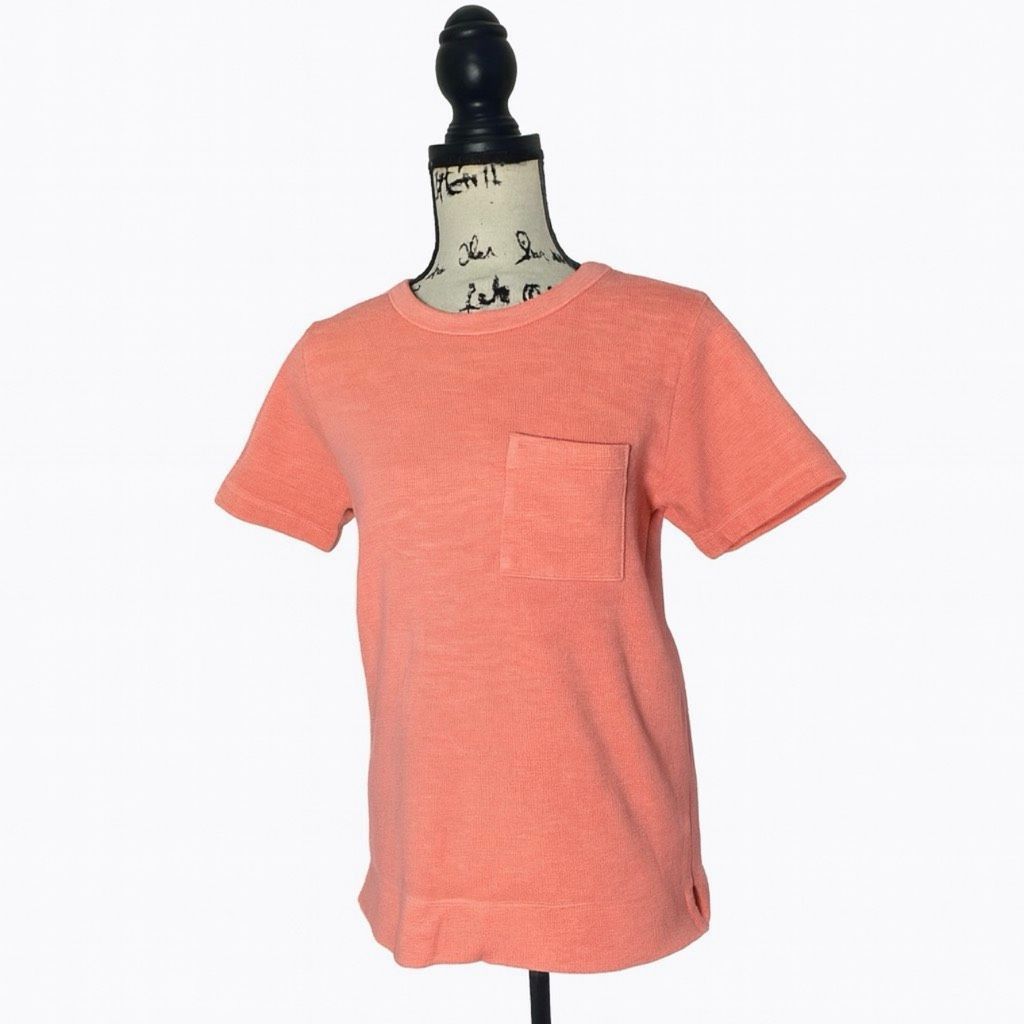 J.Crew J.Crew Coral Pocket T-Shirt | 100% Cotton | Women’s M Size M / US 6-8 / IT 42-44 - 1 Thumbnail