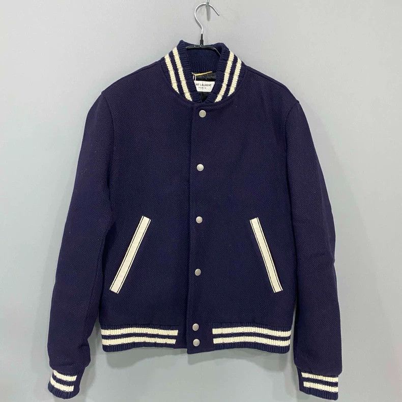 Saint Laurent Paris Saint Laurent Paris scribble on the back Teddy jacket 2505- Size XS / US 0-2 / IT 36-38 - 1 Thumbnail