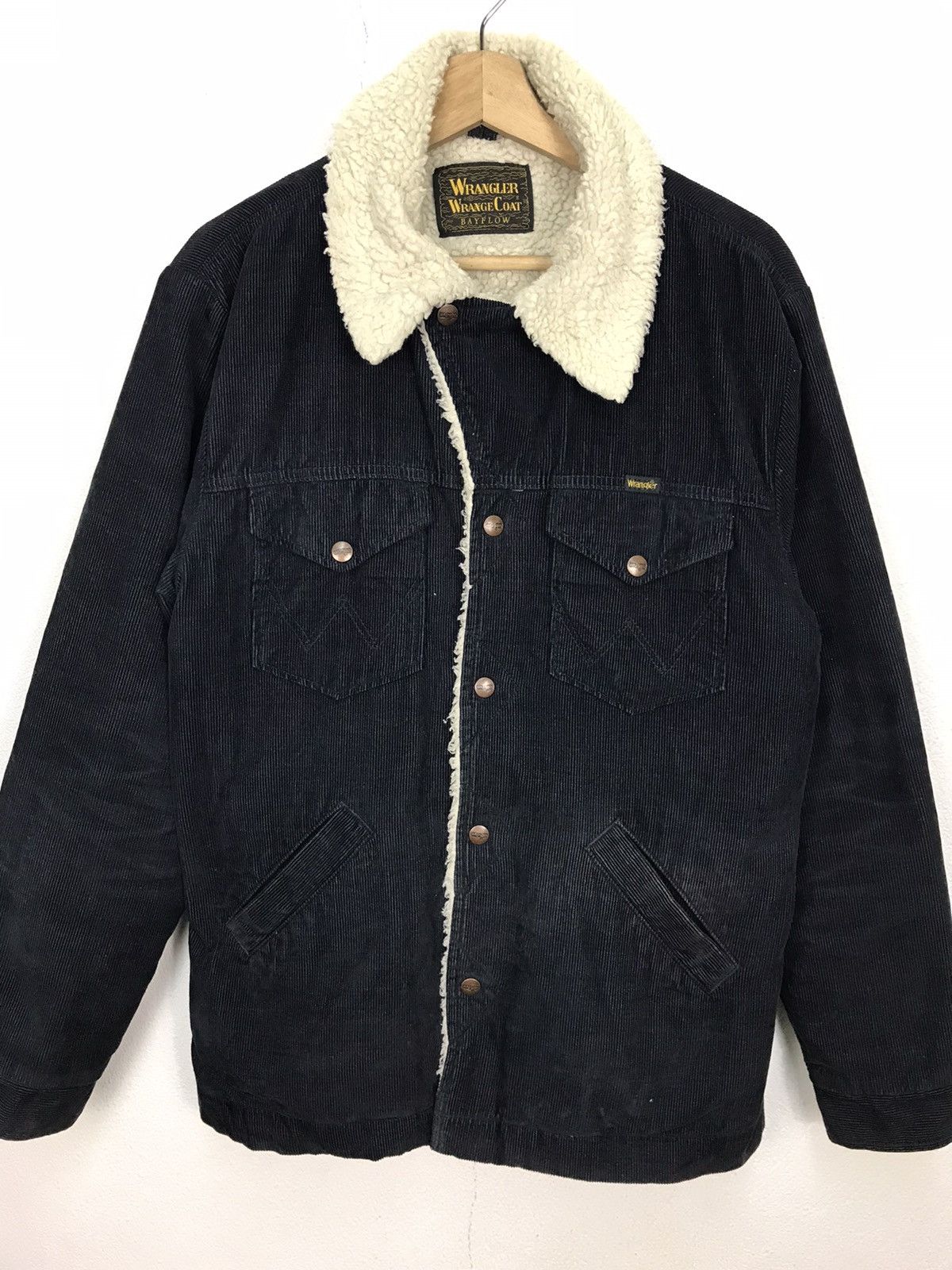 Vintage Wrangler Wrange Coat Sherpa Lined corduroy Jacket
