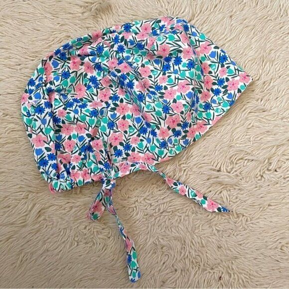 Handmade Handmade Boho Floral Hair Bonnet - One Size 🌸 Size ONE SIZE - 5 Thumbnail