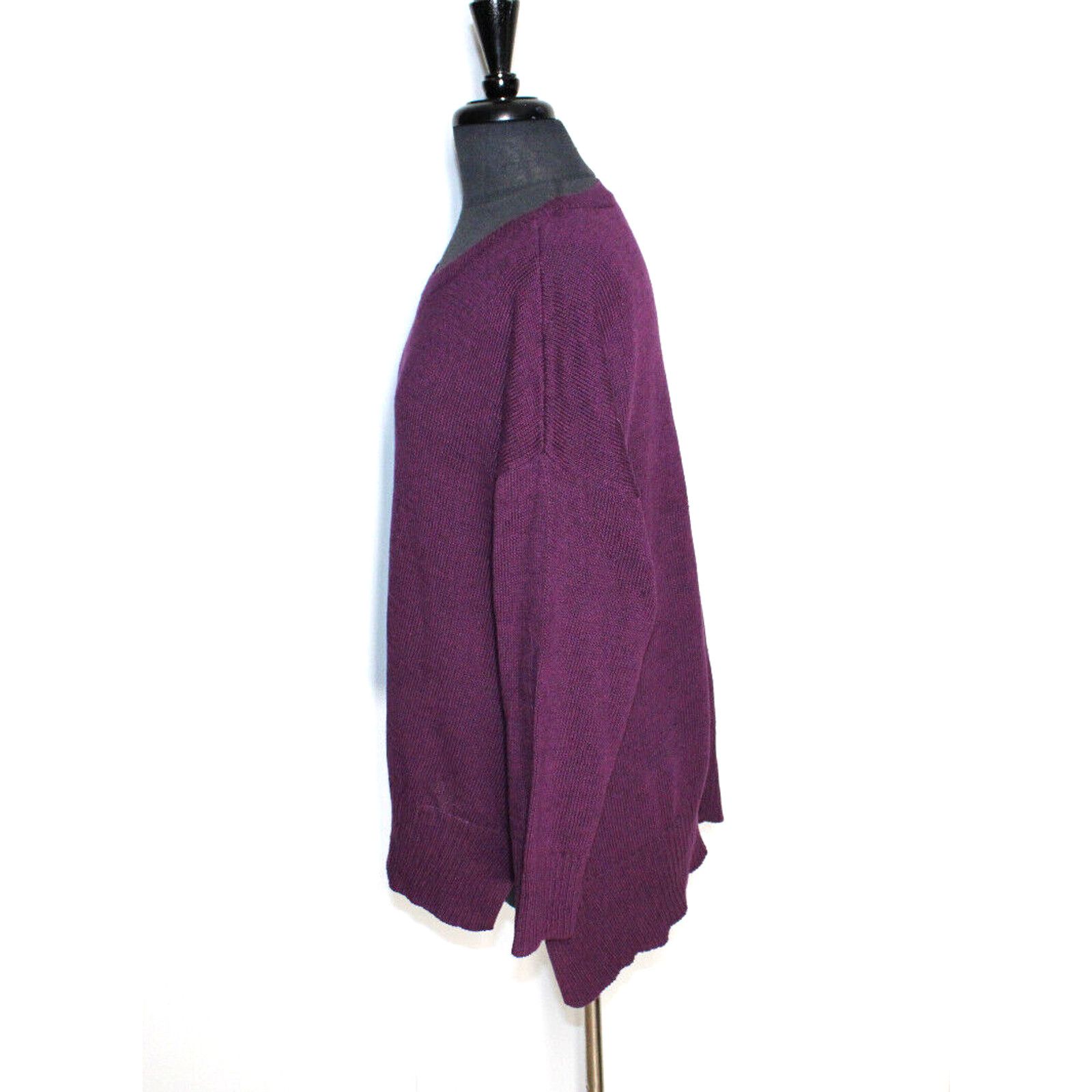 Eileen Fisher EILEEN FISHER Linen Boat Neck Knit Lightweight Sweater Sz 1X Size XL / US 12-14 / IT 48-50 - 2 Thumbnail