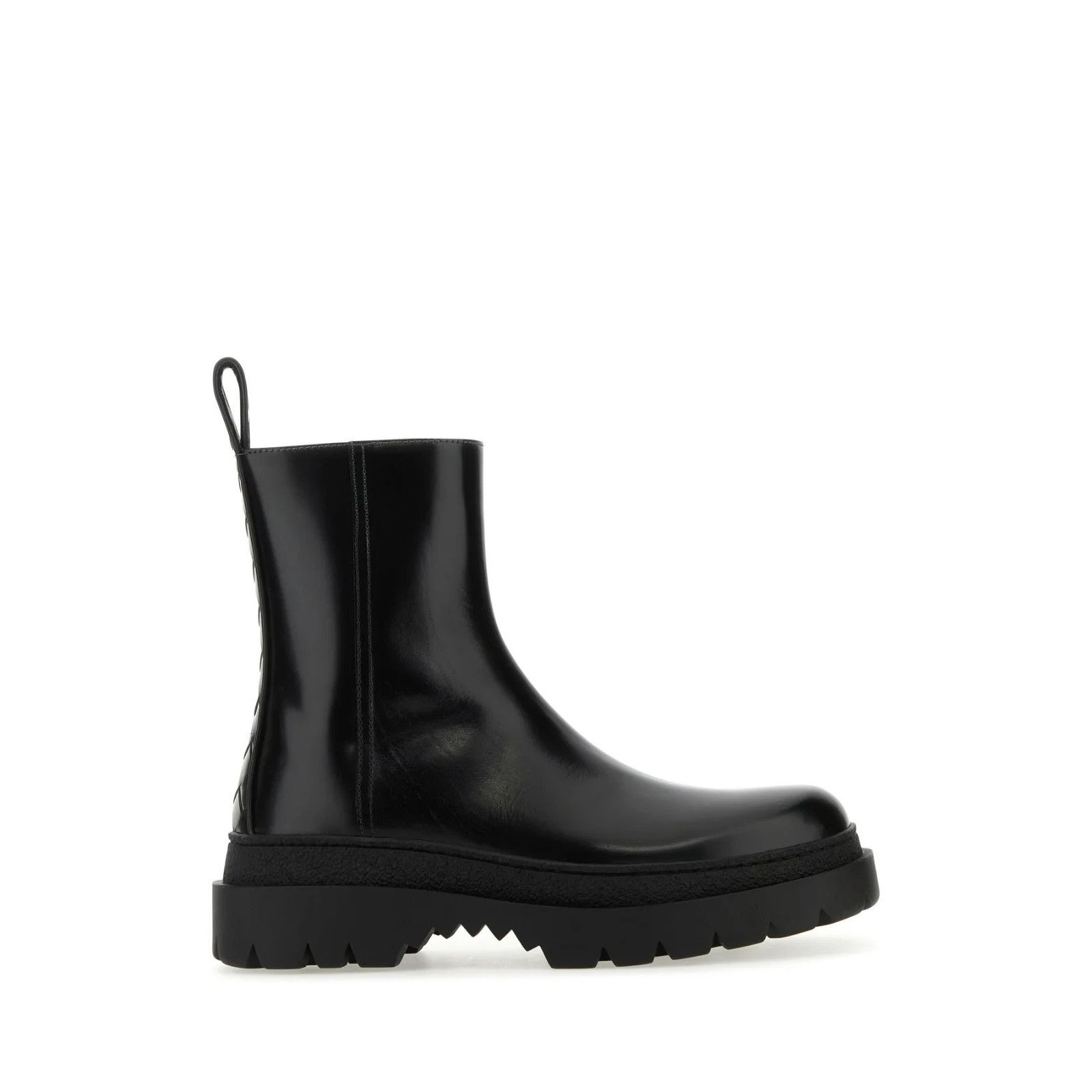BOTTEGA VENETA Highway Black Leather Ankle Boots New & Authe