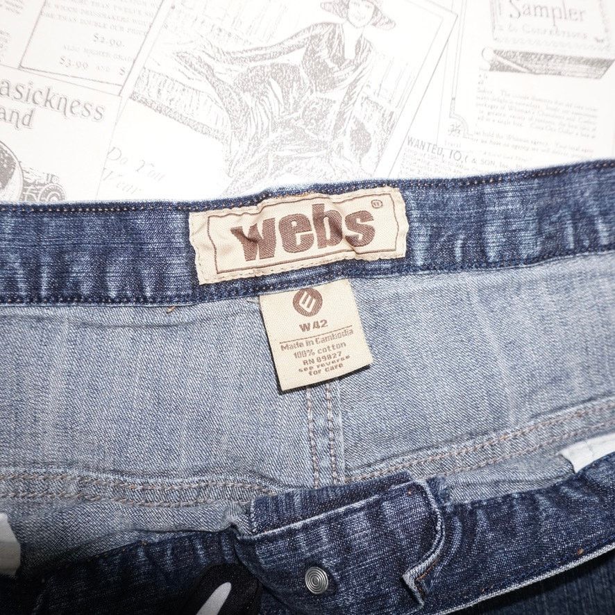 Vintage 42 - Vintage Y2K WEBS baggy new york embroider 2000s jorts Size US 42 / EU 58 - 2 Thumbnail