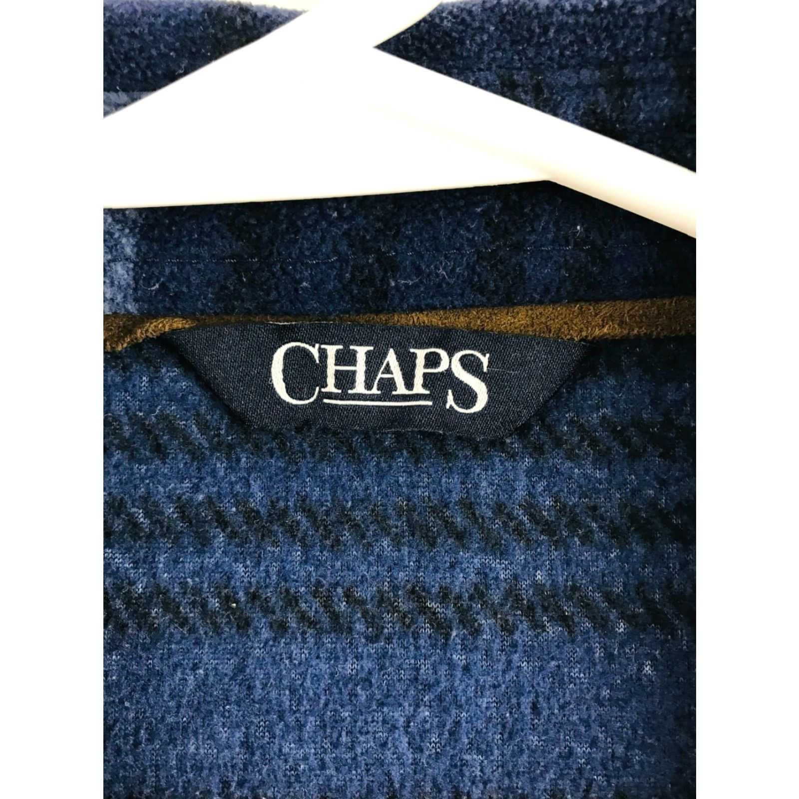 Chaps Chaps Shirt Mens Medium Blue Fleece Button Up with Pockets Shirt Size US M / EU 48-50 / 2 - 6 Thumbnail