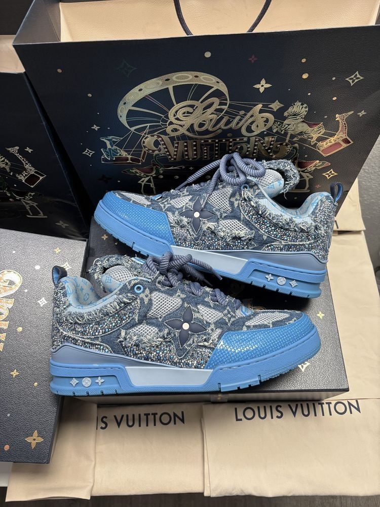 Louis Vuitton Swarovski Skate Trainers Size US 12 / EU 45 - 19 Thumbnail