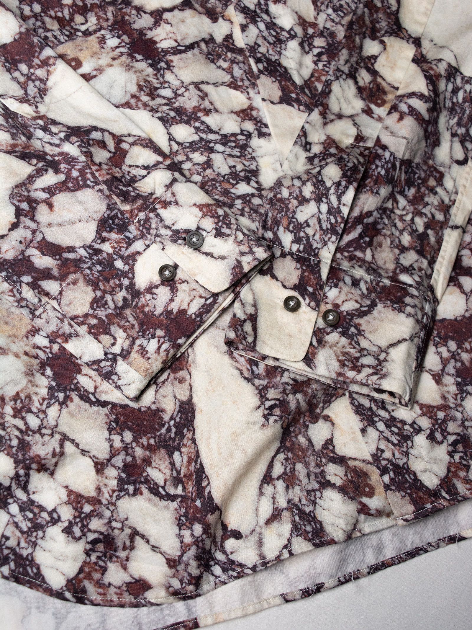 Jil Sander Jil Sander by Raf Simons - A/W 2008 - marble shirt Size US S / EU 44-46 / 1 - 6 Thumbnail