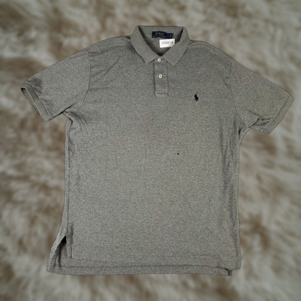 Ralph Lauren Ralph Lauren Polo Shirt Mens Large Gray Casual Short Sleeve Activewear Size US L / EU 52-54 / 3 - 1 Thumbnail