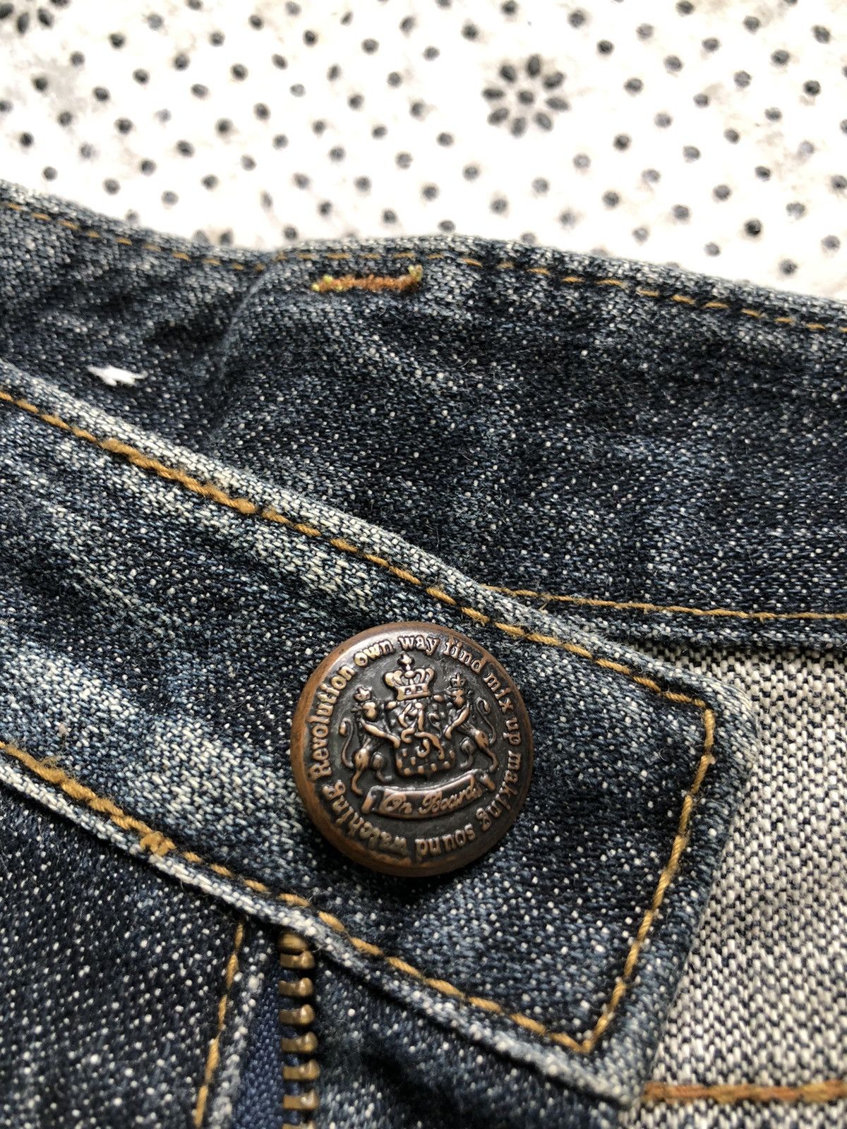 Hysteric Glamour × Japanese Brand Japanese Brand x On Board distressed jean Size 31" - 7 Thumbnail
