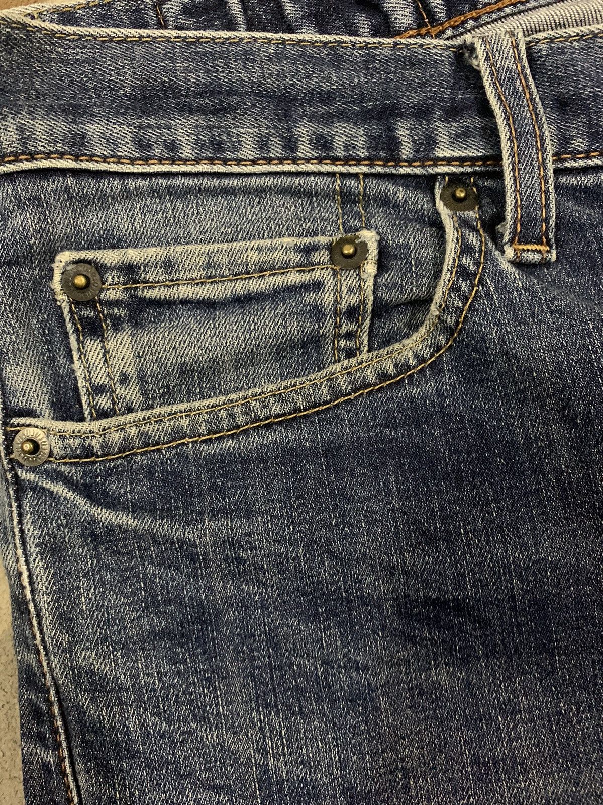 Undercover × Uniqlo Vintage Uniqlo S001 Straight Leg Distressed Grunge Jeans Size US 33 - 5 Thumbnail