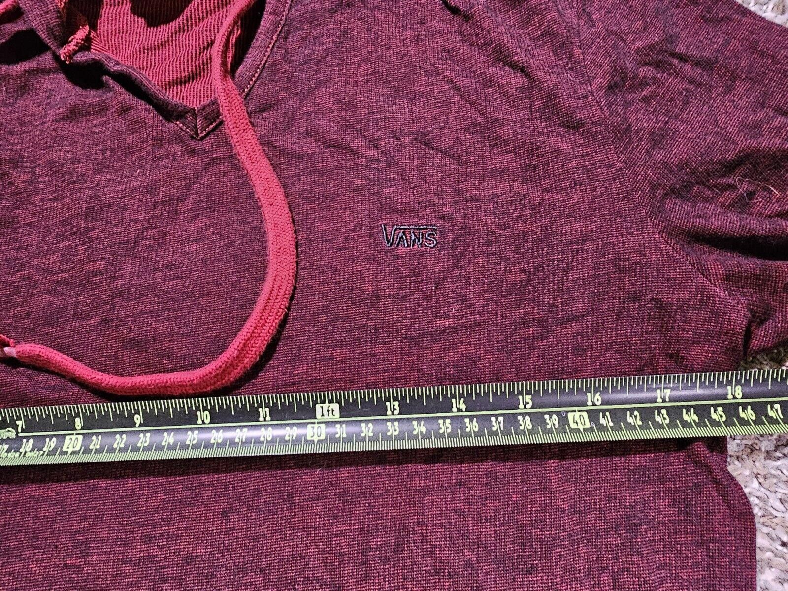 Vans VANS Heritage Red Lightweight Vneck Hoodie Men’s Size M Size US 32 / EU 48 - 5 Thumbnail