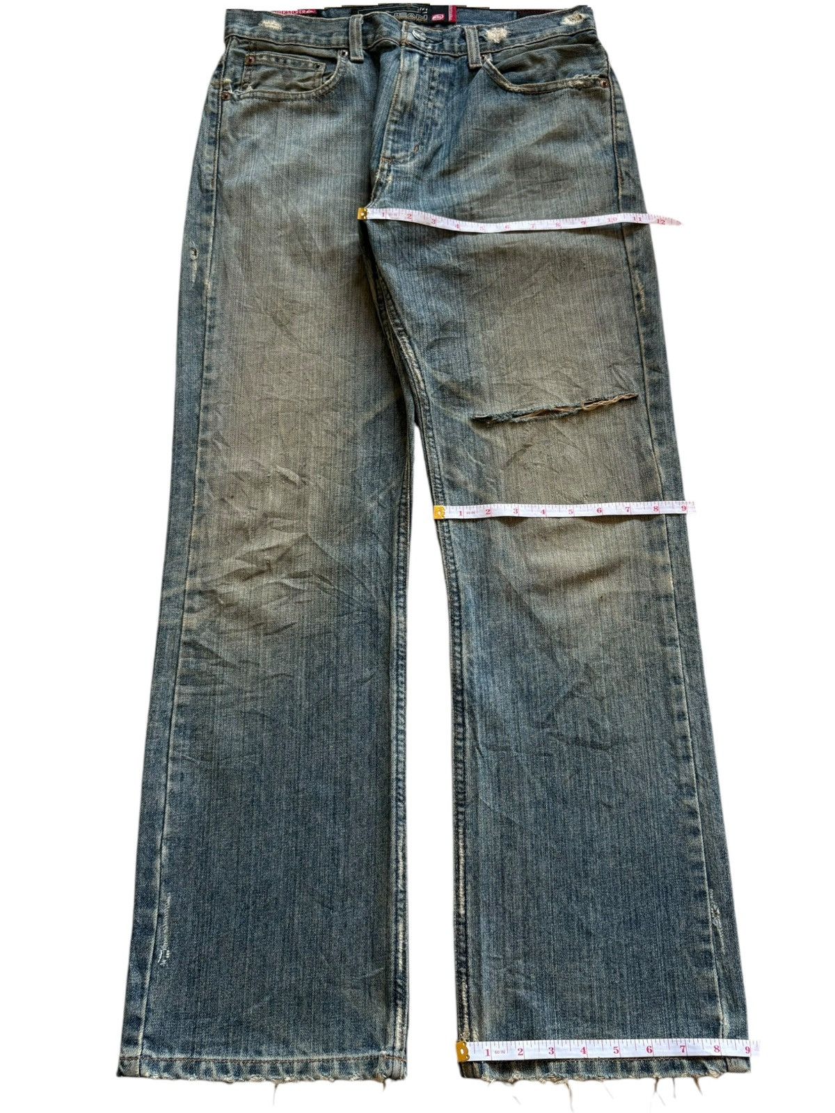 Quicksilver Vintage Quiksilver Mud Wash Distressed Baggy Jeans Size US 31 - 16 Thumbnail