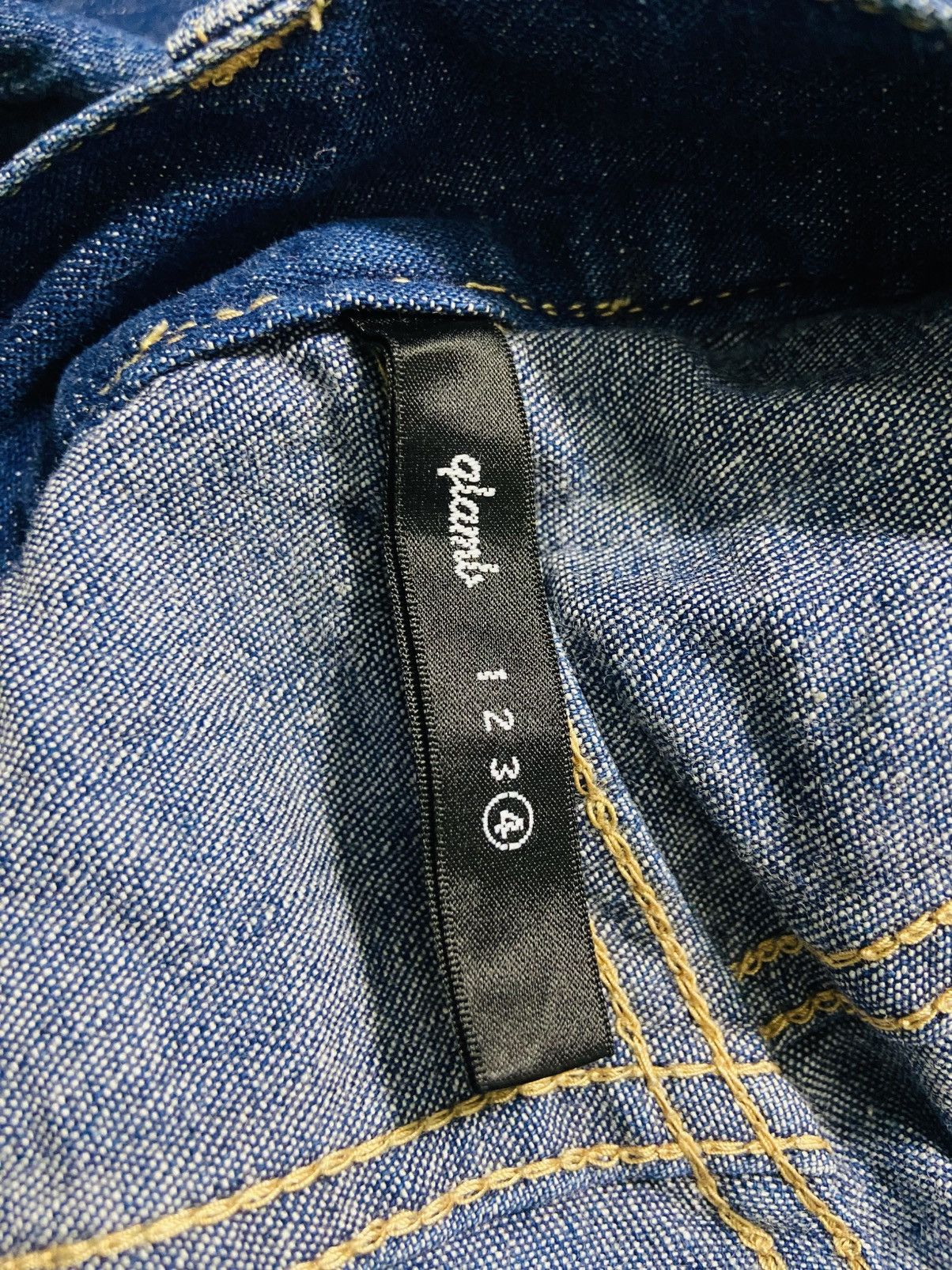 Japanese Brand Glamb Drop Crotch Distressed Denim Jeans Size US 38 / EU 54 - 18 Thumbnail