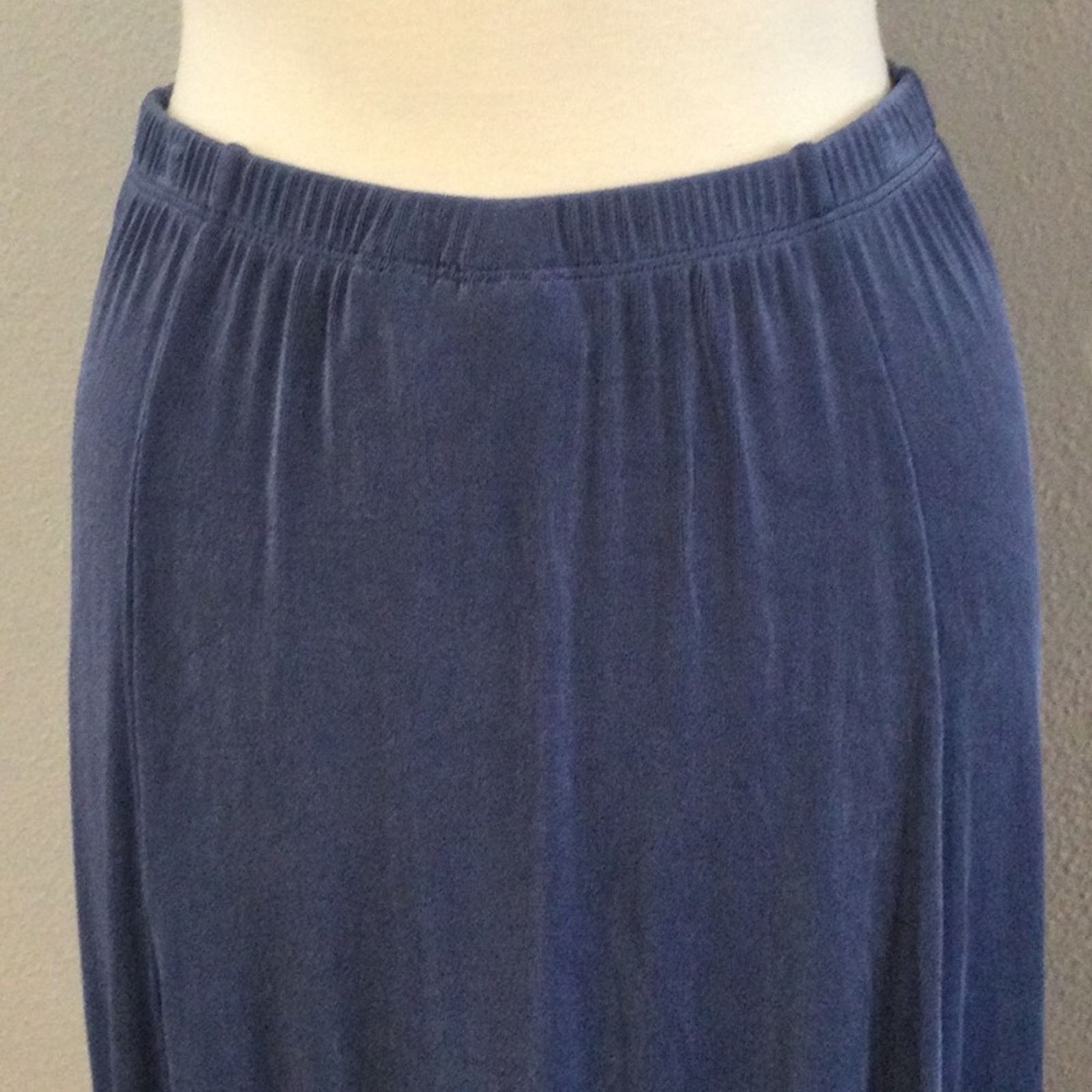 Chicos Chico's Travelers Charlotte Blue A-Line Skirt NWT 2/L/12 Size 34" / US 12 / IT 48 - 8 Thumbnail