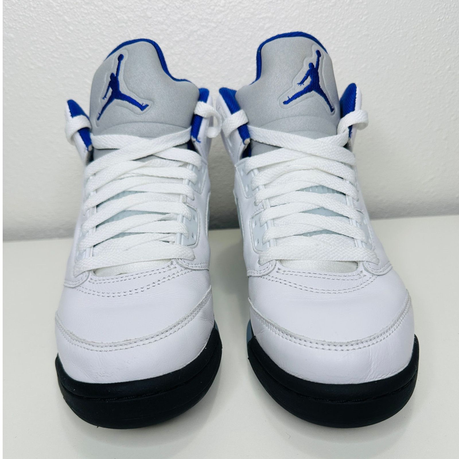 Nike Nike Air Jordan 5 Retro (GS)White Dark Concord Black Sneaker Size US 6.5 / EU 39-40 - 8 Thumbnail