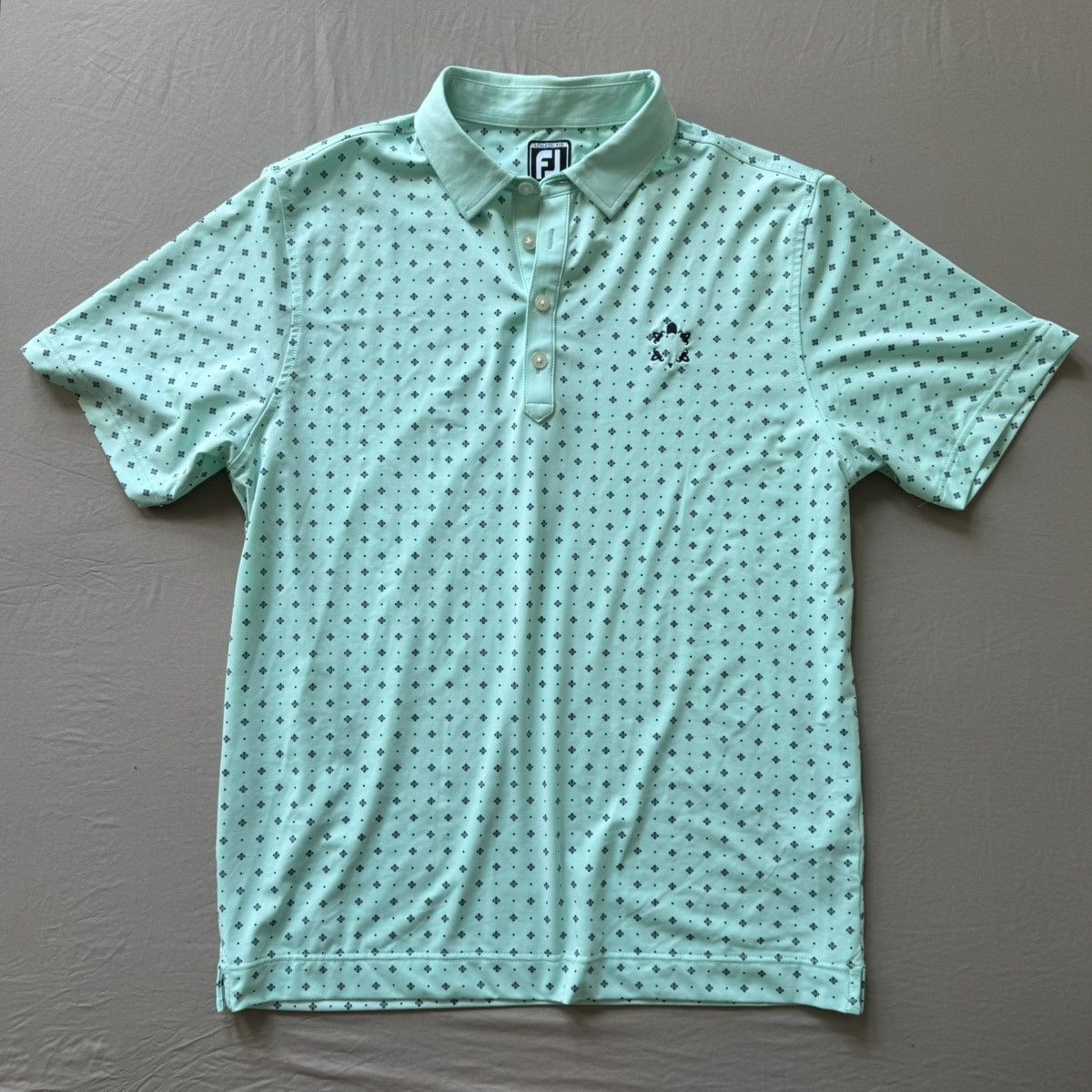Footjoy FootJoy Athletic Fit Deco Print Self Collar Polo Shirt Size US M / EU 48-50 / 2 - 2 Thumbnail