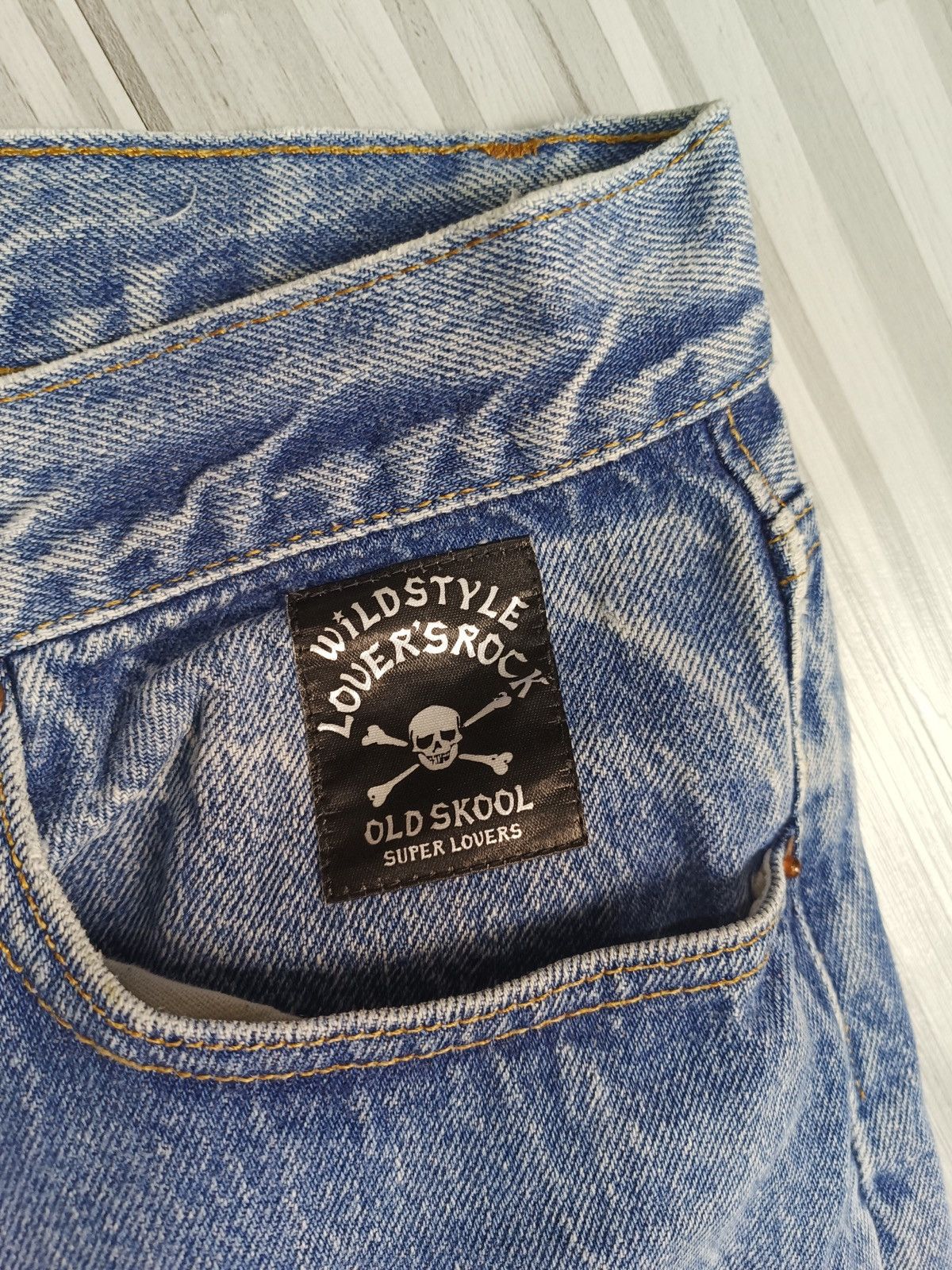 Japanese Brand × Jean × Vintage SUPERLOVERS jeans skull print Size US 32 / EU 48 - 3 Thumbnail