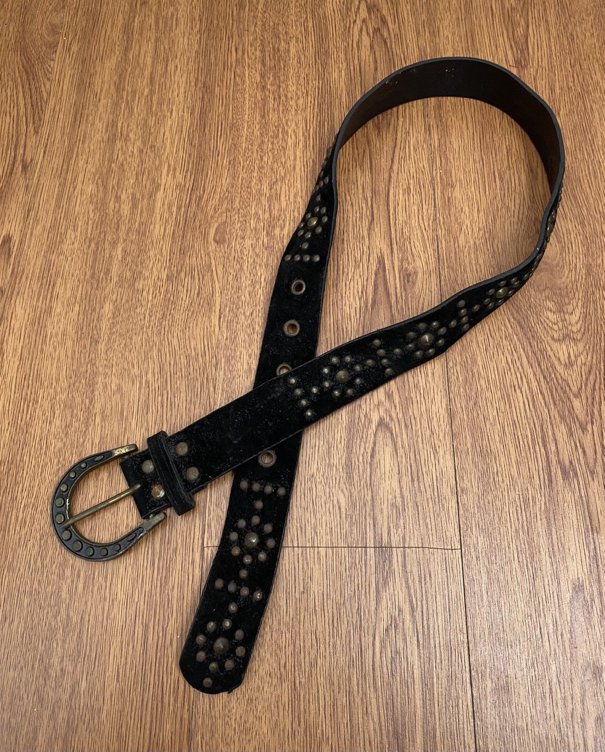 Japanese Brand Black studded belt Size ONE SIZE - 1 Thumbnail