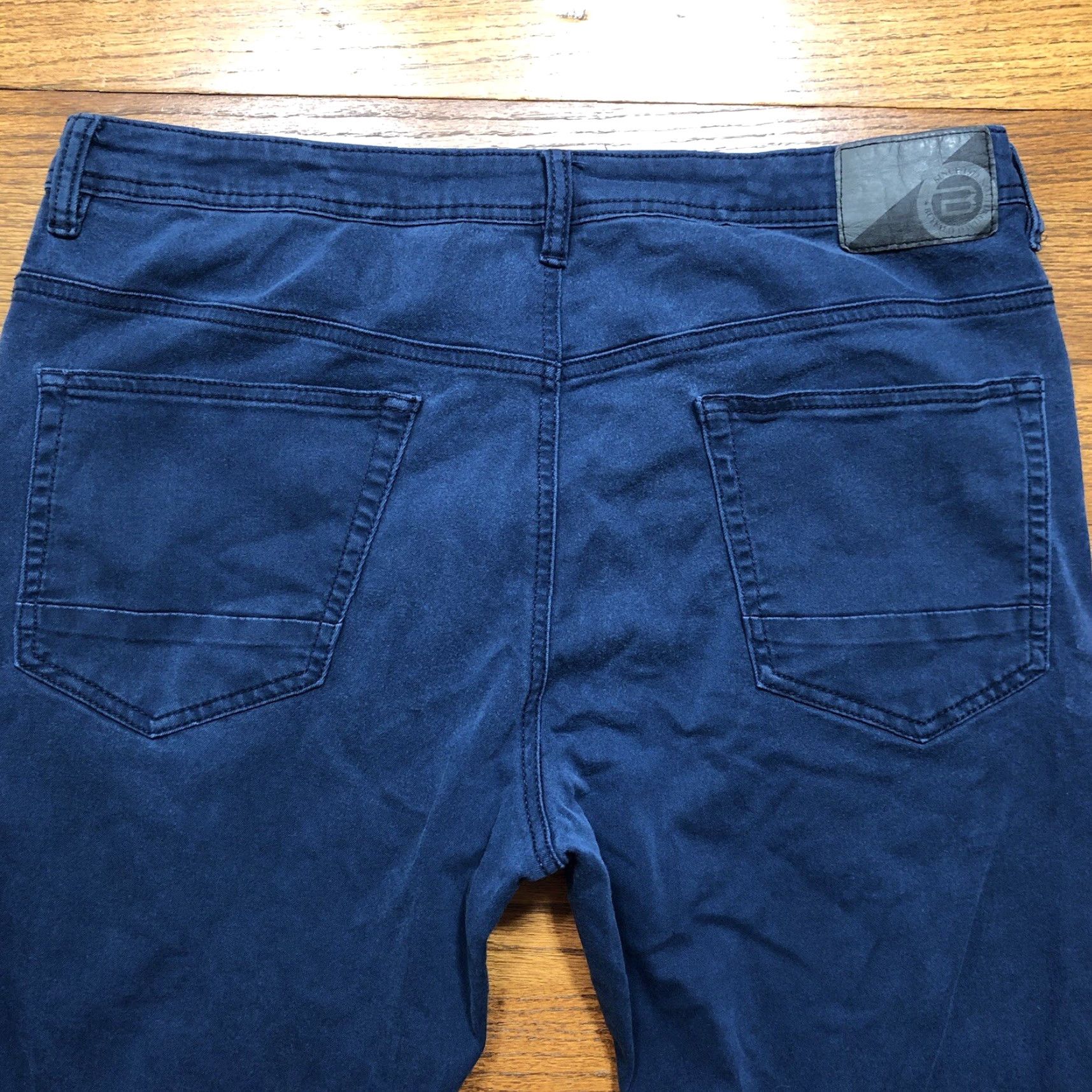 Buffalo David Bitton Buffalo David Bitton Archer Slim Stretch Pants Mens 38x34 38x33 Navy Blue Size US 38 / EU 54 - 3 Thumbnail