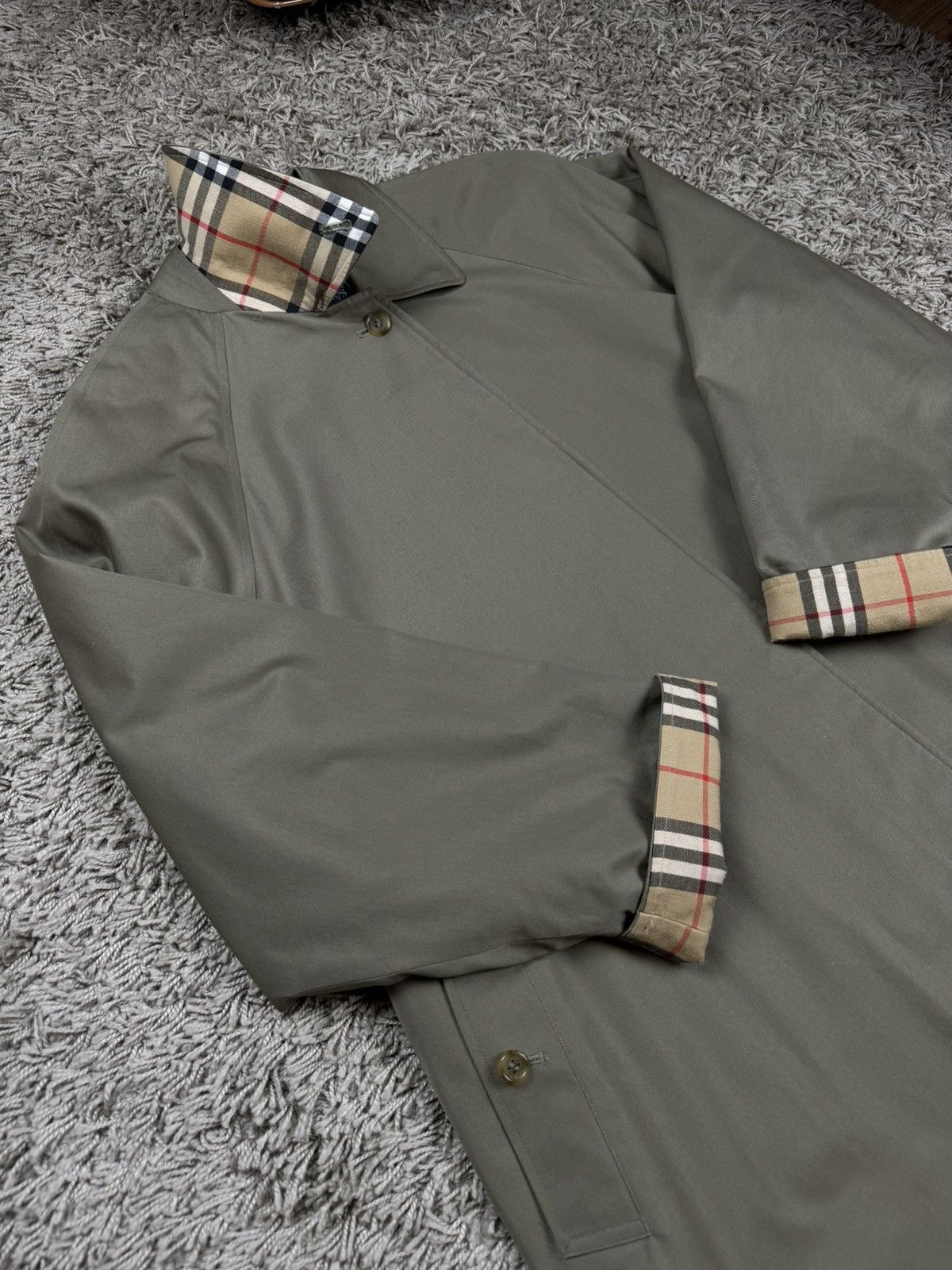 Burberry × Vintage Vintage trench coat Burberry original luxury streetwear item Size XXL / US 16-18 / IT 52-54 - 3 Thumbnail