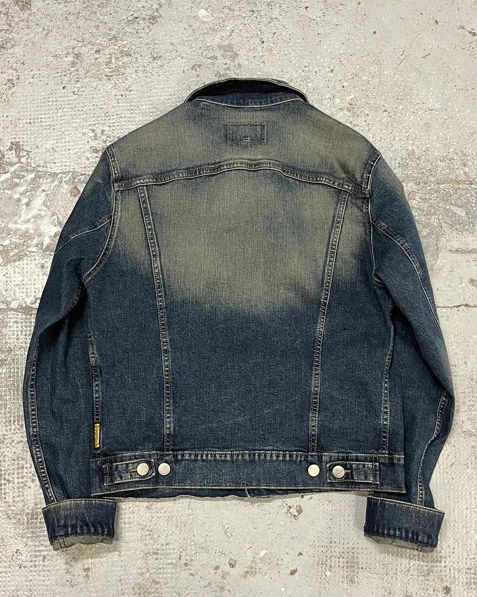 Armani 2000s Armani Blue Eroded Denim Jacket Size US S / EU 44-46 / 1 - 6 Thumbnail