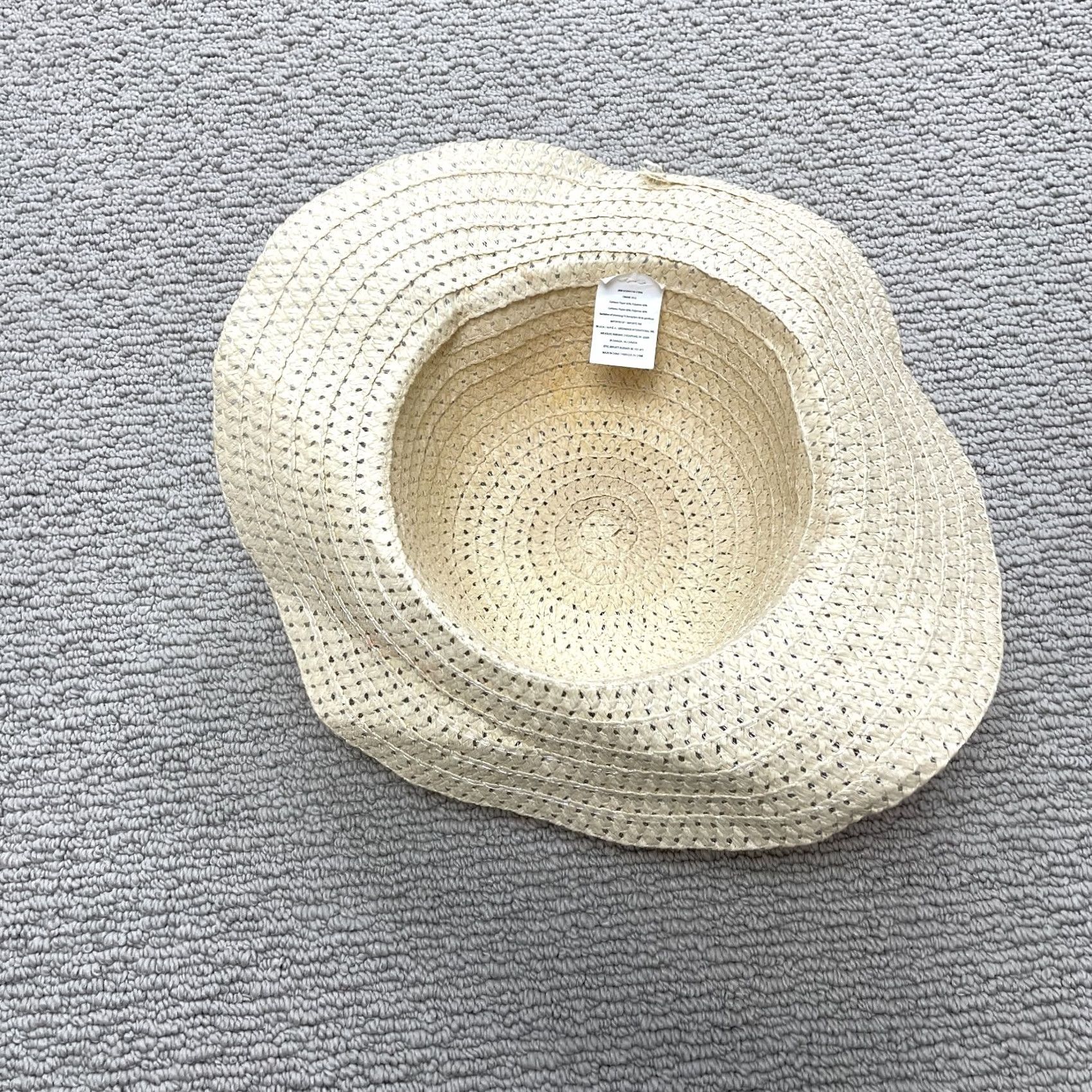 Vintage Unbranded Paper Straw Sun Hat Womens One Size Yellow Sun Protection Light Panama Sun Hat Women One Size Yellow Size ONE SIZE - 5 Thumbnail