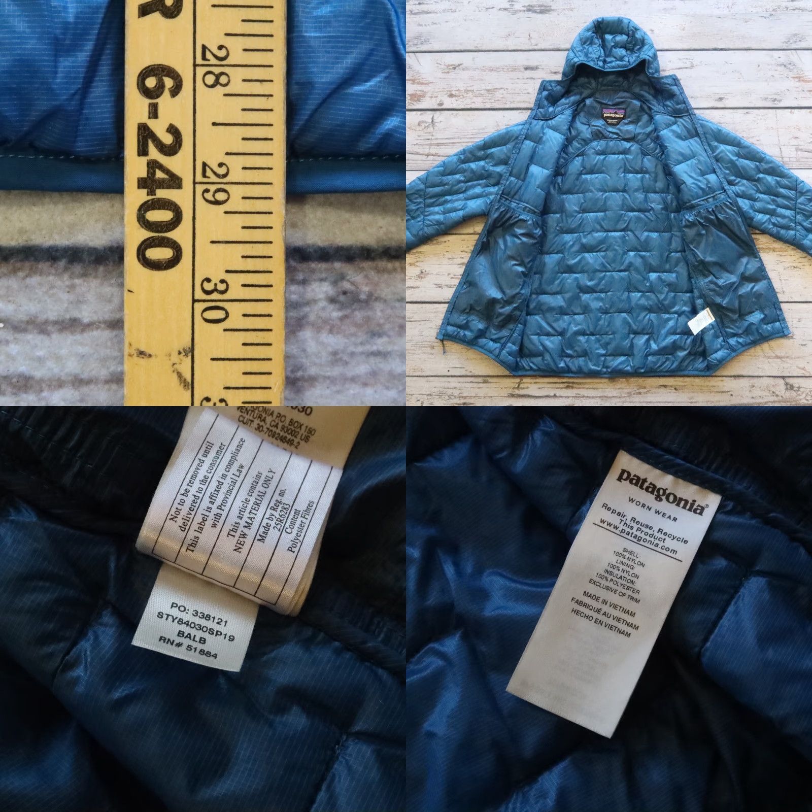 Patagonia Patagonia Micro Puff Jacket Mens M Blue Nano Puff Puffer Jacket 84030 Size US M / EU 48-50 / 2 - 8 Thumbnail