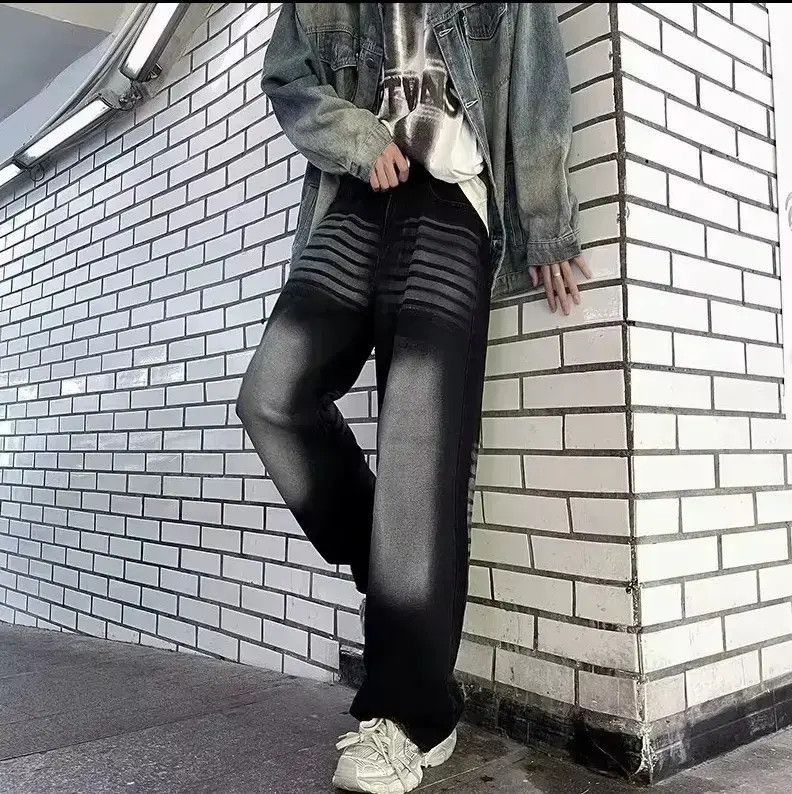 Japanese Brand Black Baggy Denim Trousers Size US 32 / EU 48 - 4 Thumbnail