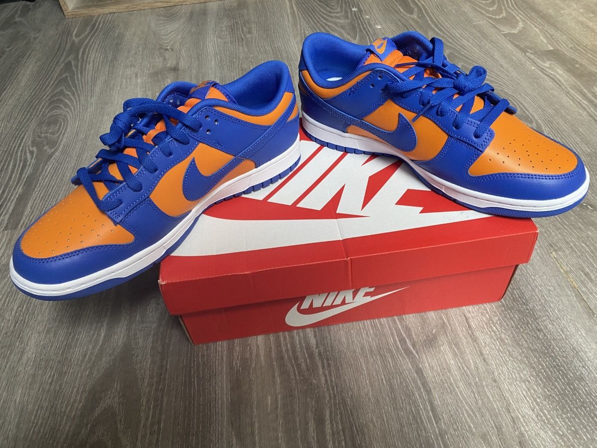 Nike Dunk low Orange/blue 45 11.5 Size US 11.5 / EU 44-45 - 3 Thumbnail