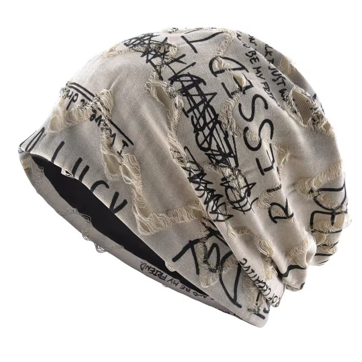 Japanese Brand Beanies Letter Printing Hip Hop Size ONE SIZE - 3 Thumbnail