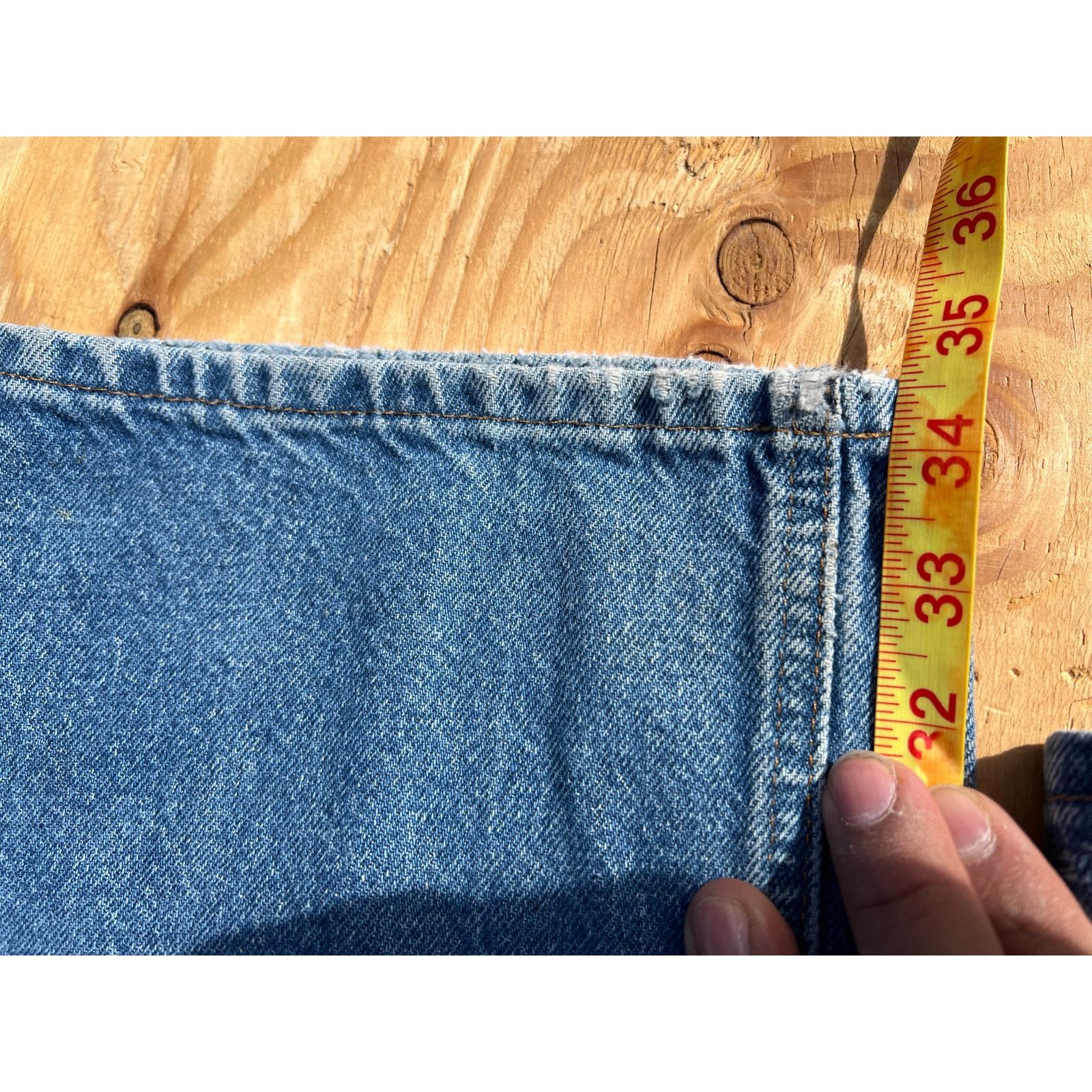 Carhartt Carhartt Jeans Mens 38x36 Blue Denim Utility Work Pants Size US 38 / EU 54 - 7 Thumbnail