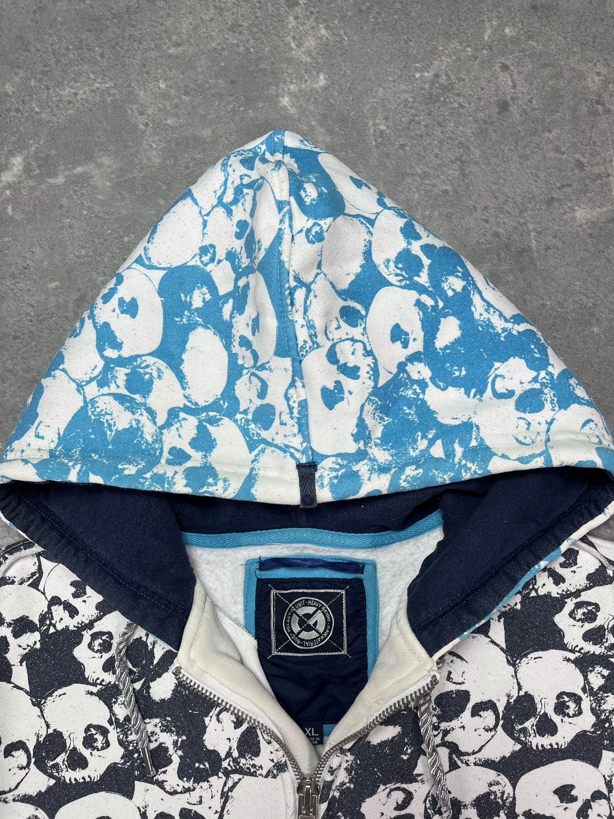 G-Unit G-Unit Rare AOP Skulls Printed Baggy Zip Hoodie XL XXL Size US XL / EU 56 / 4 - 11 Thumbnail