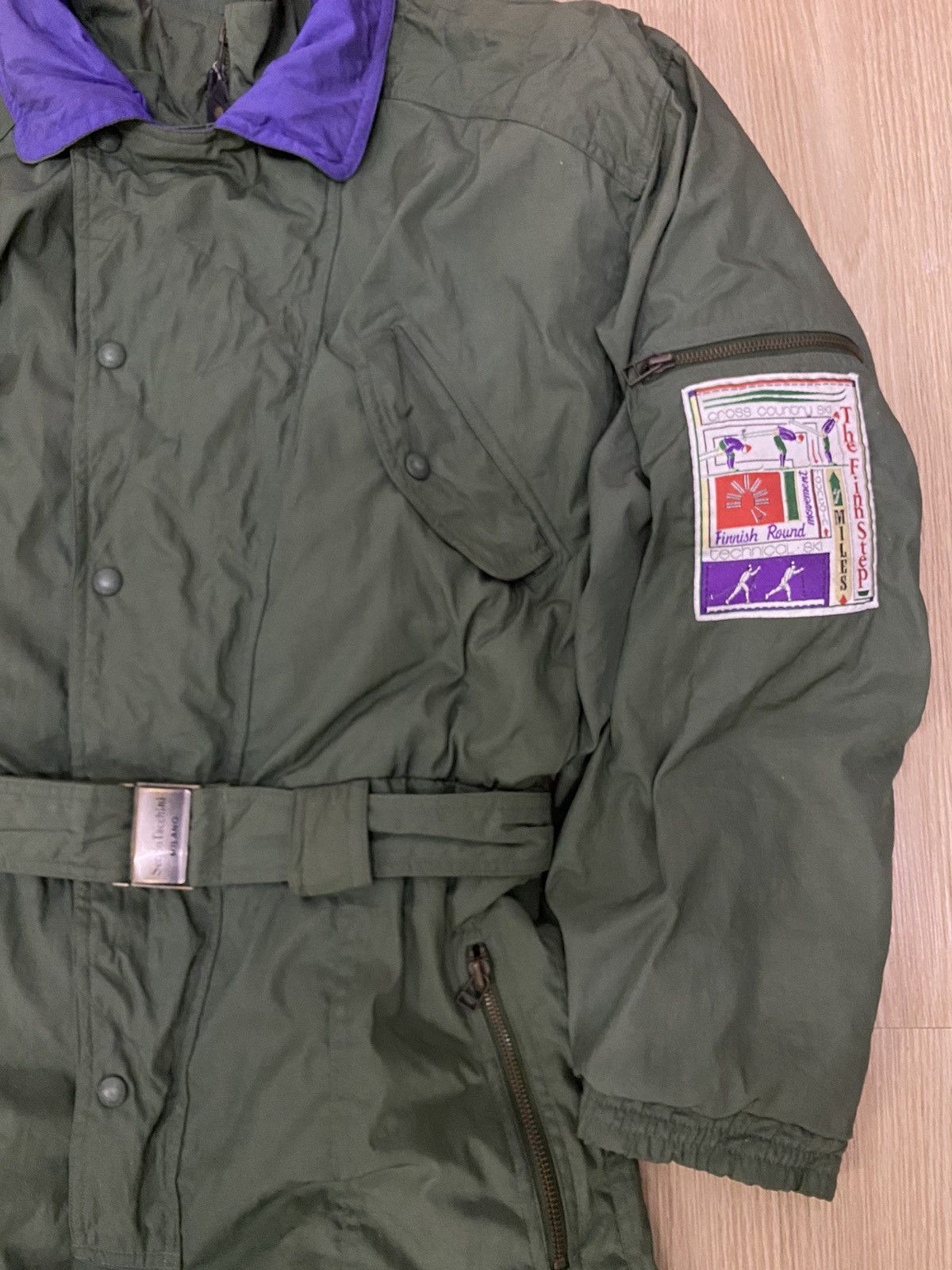 Sergio Tacchini Sergio tachini the finish ski filling down leather coveralls Size US 36 / EU 52 - 4 Thumbnail