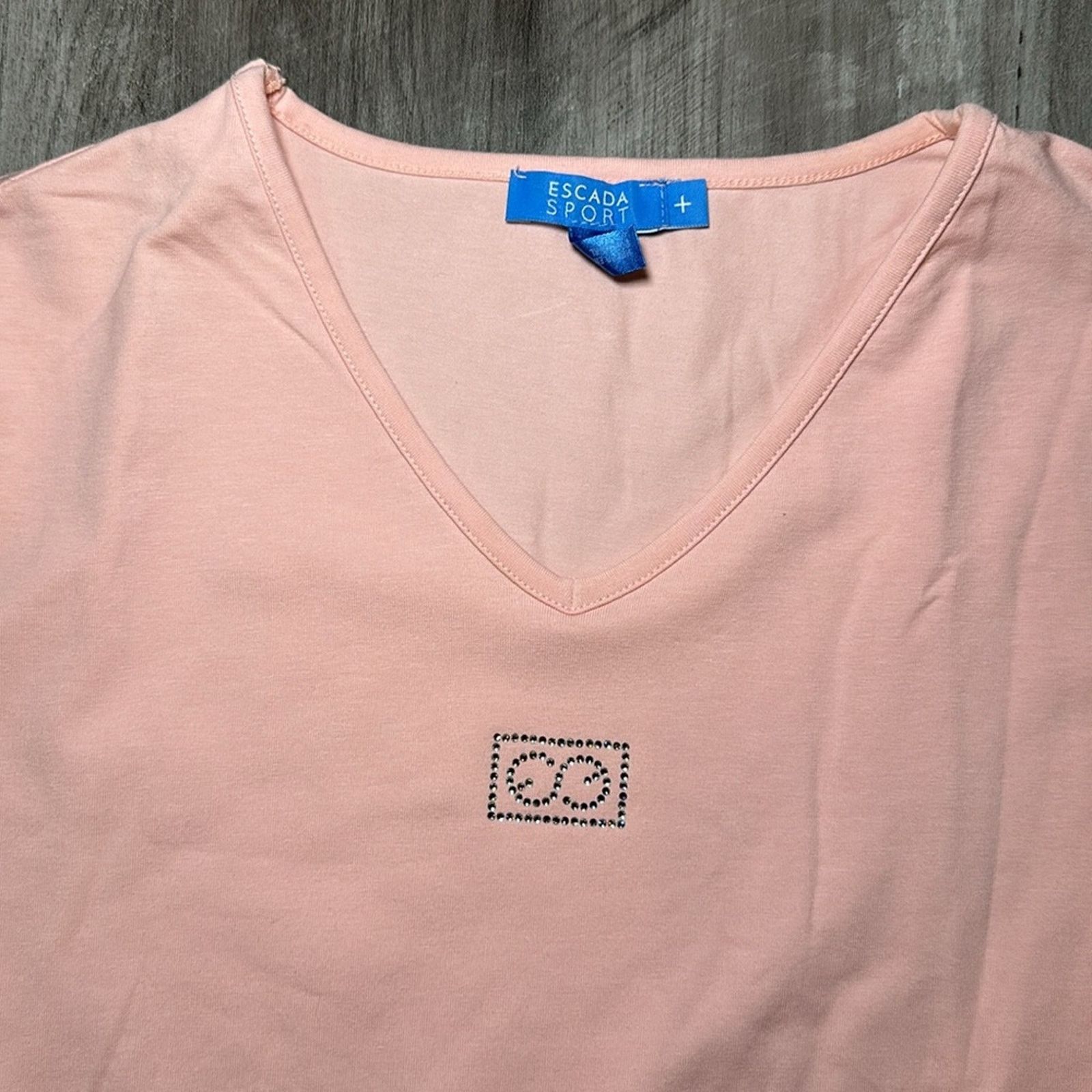 Escada Escada Sport V-Neck Stretch Tee - Large Size L / US 10 / IT 46 - 4 Thumbnail