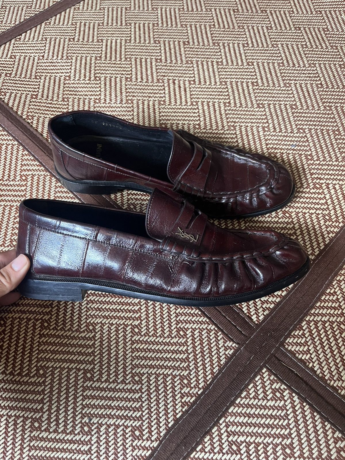 About blank duke and dexter paisley collab penny loafer
