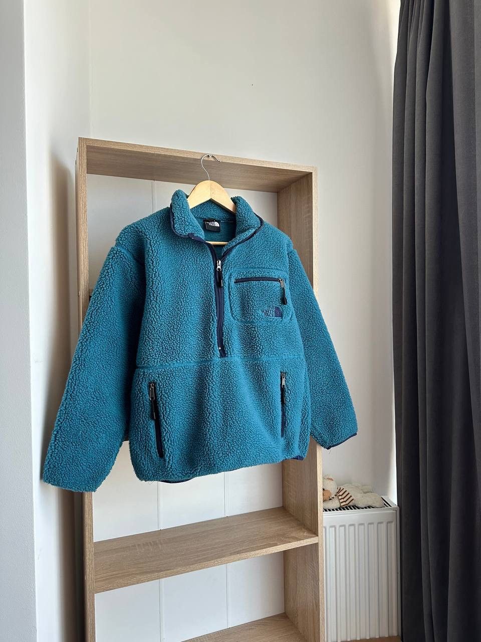 The North Face × Vintage Vintage The North Face Fleece Blue Big Logo Jacket Size US S / EU 44-46 / 1 - 3 Thumbnail